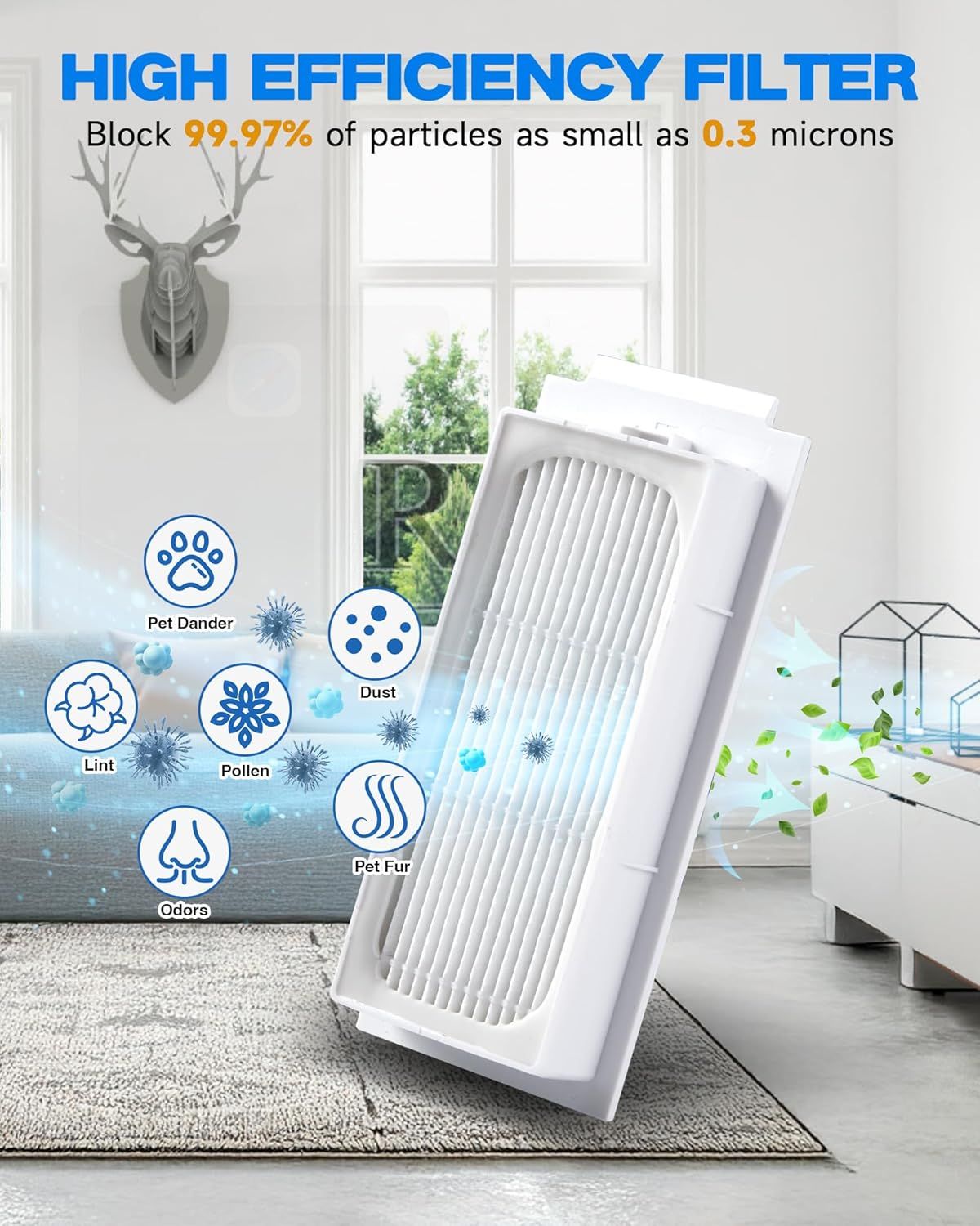 Accessories or ECOVACS DEEBOT T30S/T30S PRO/T30S AI Robot Vacuum, Quality Replacement Parts or Better Cleaning Perormance