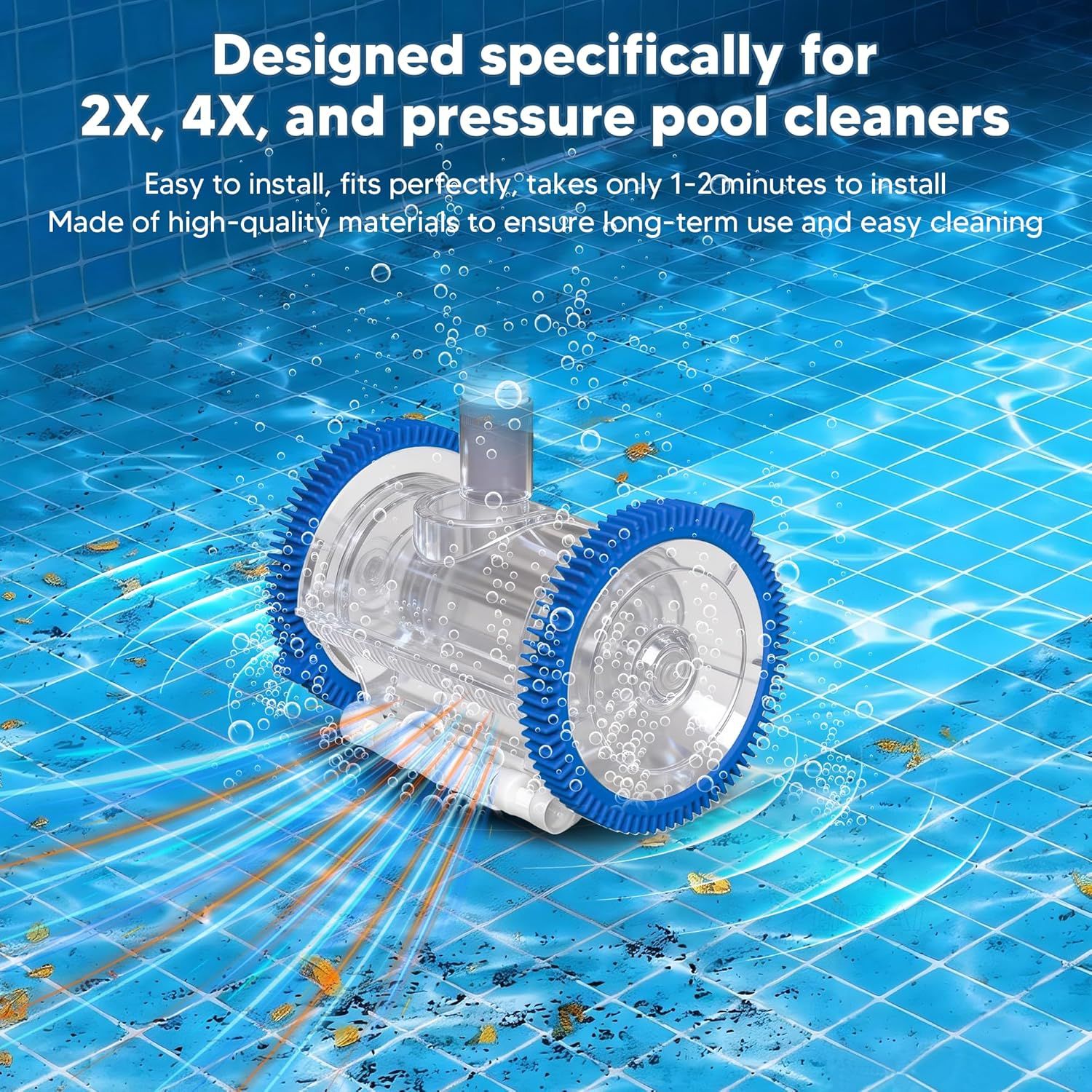 896584000-143 Blue ront Tire Kit with Super Hump Replacement or Haywood Poolvergnuegen Select Pool Cleaners and Perectly Compatible with Hayward Phoenix Cleaners 2 Pack