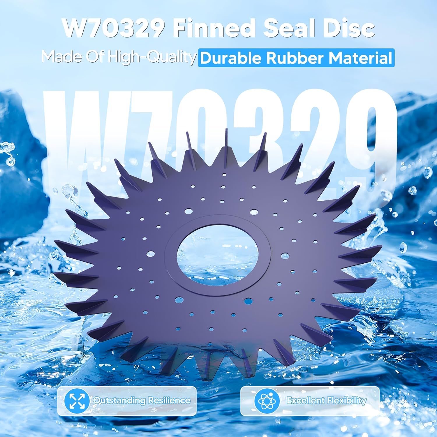 Pool Cleaner inned Seal disc Skirt Replacement Part or Zo-diac Baracuda G2 G3 G4 Pool Cleaner W70329 W83277 W70464 1 Pack