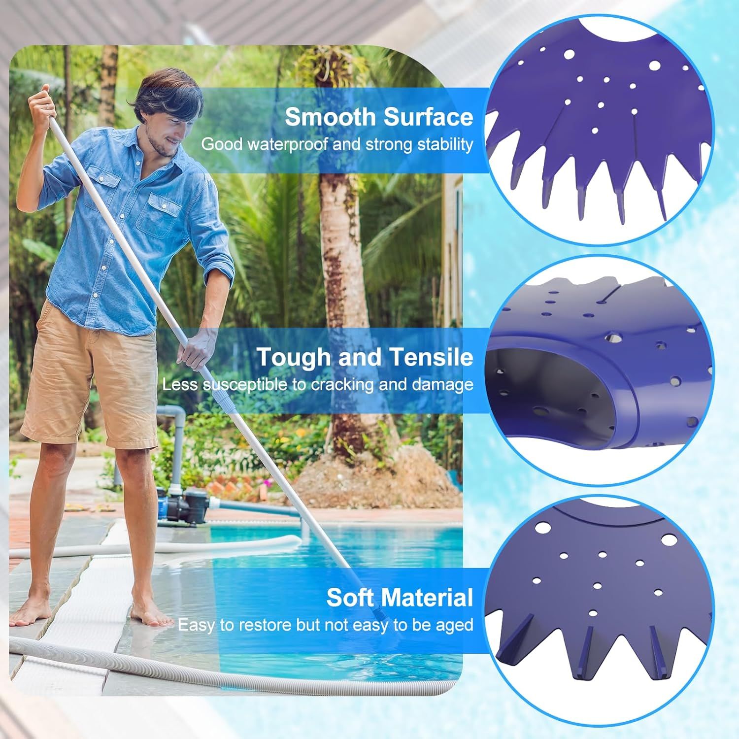 Pool Cleaner inned Seal disc Skirt Replacement Part or Zo-diac Baracuda G2 G3 G4 Pool Cleaner W70329 W83277 W70464 1 Pack
