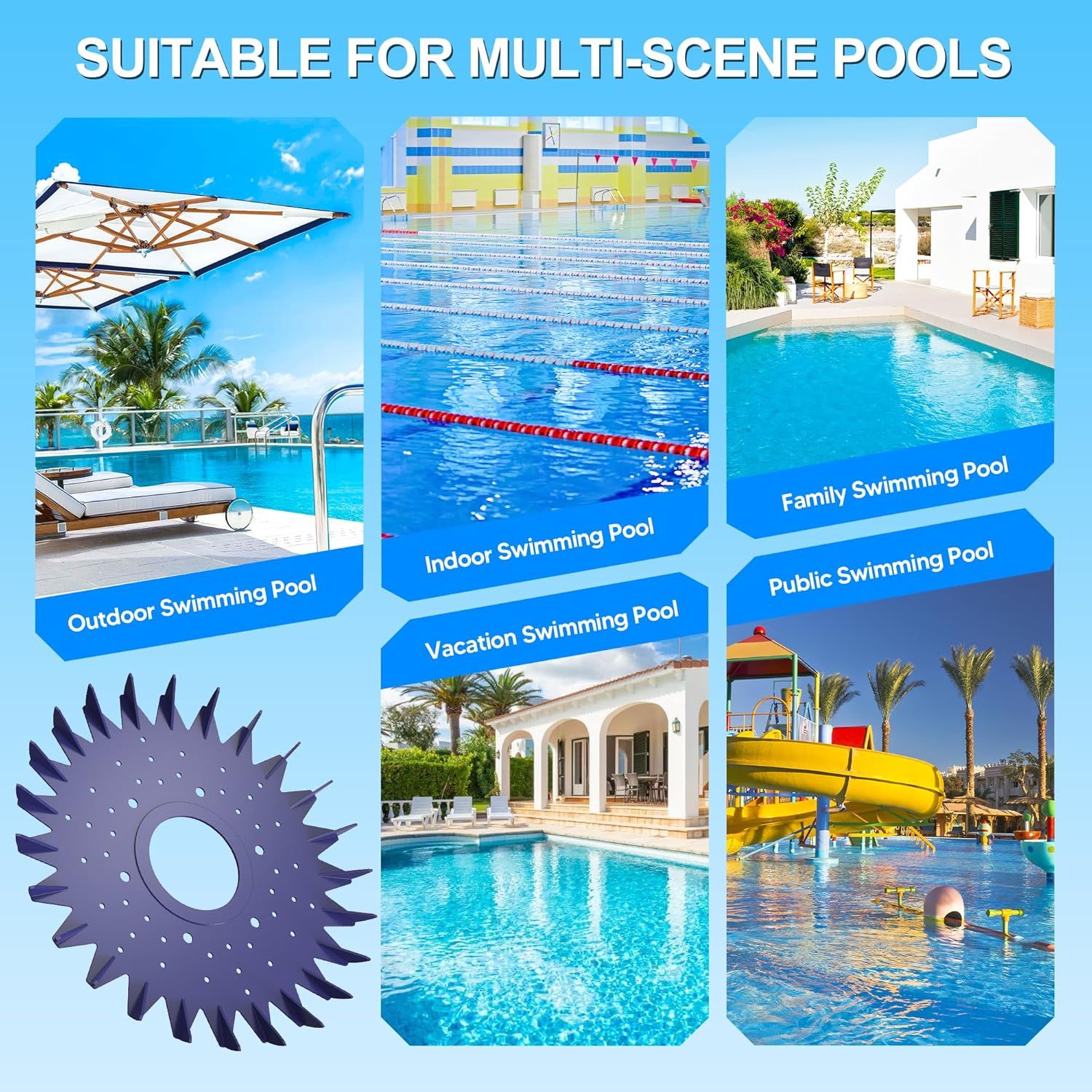 Pool Cleaner inned Seal disc Skirt Replacement Part or Zo-diac Baracuda G2 G3 G4 Pool Cleaner W70329 W83277 W70464 1 Pack