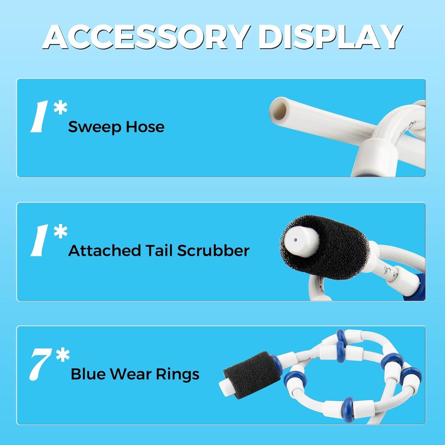 Automatic Pool Cleaner Sweep Hose Complete B5 B-5 Replacement or Zodiac Polaris 280 380 480 180 Pool Cleaner 1 Pack