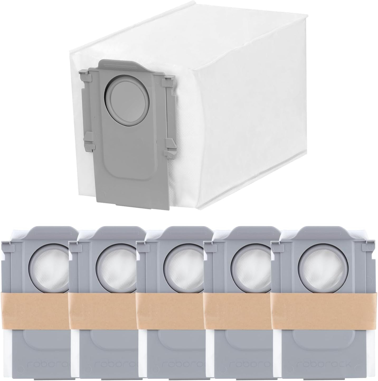 6 Packs Disposable Dust Bags or QV35A, Saros10series, Saros20, Saros 20 Sonic, QrevoCurv2low, QrevoCurv, QrevoEdgeS5A, QrevoSlim, S8MaxUltra, QrevoMaxV, QRevo series Robot Vacuum
