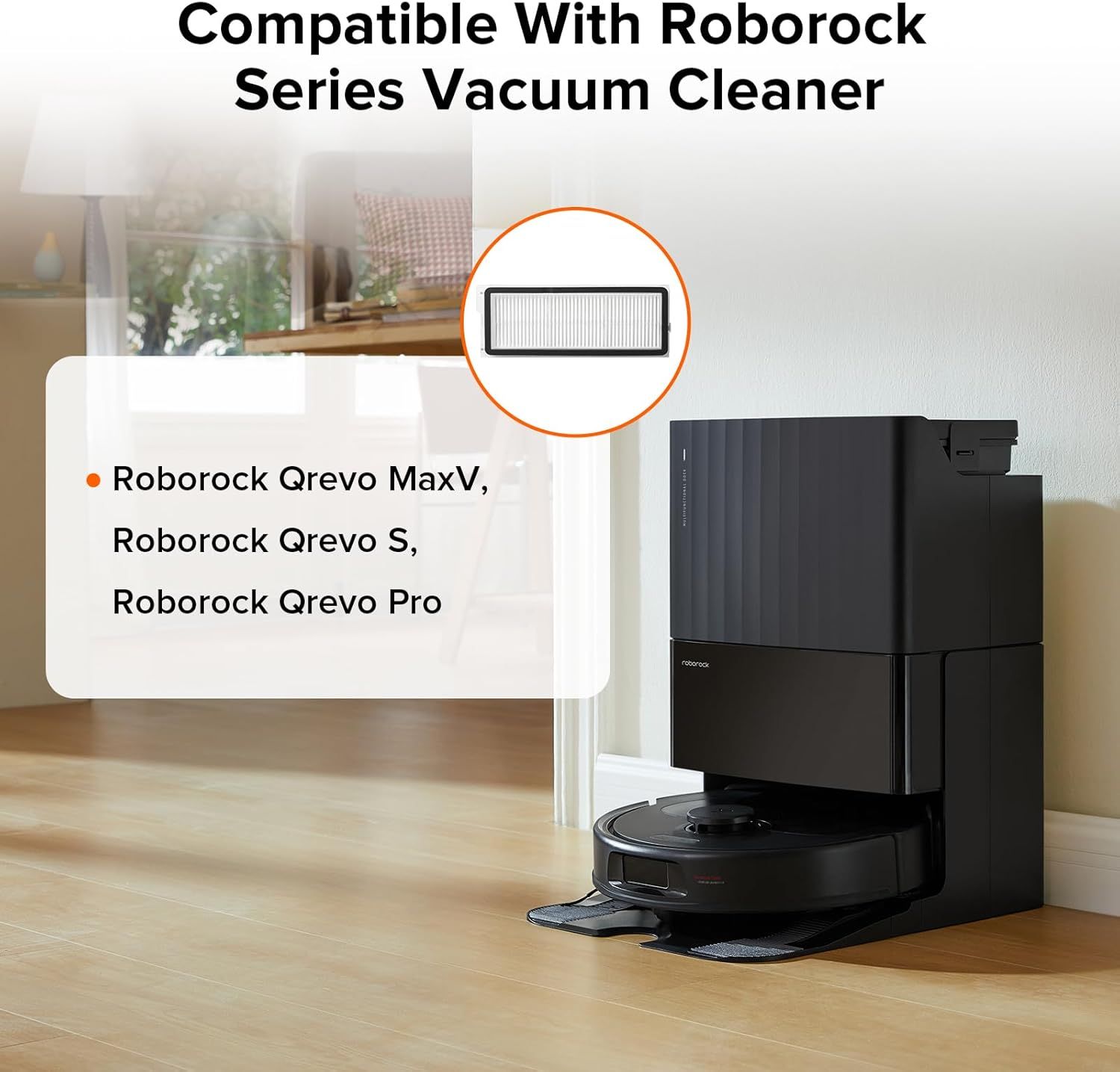 2 Pack Washable ilter or Qrevo MaxV, Qrevo S, Qrevo Plus, Qrevo Pro, Qrevo Curv, Qrevo Curv S5X, Qrevo Edge, Qrevo Edge S5A QV 35A Robot Vacuum Cleaners
