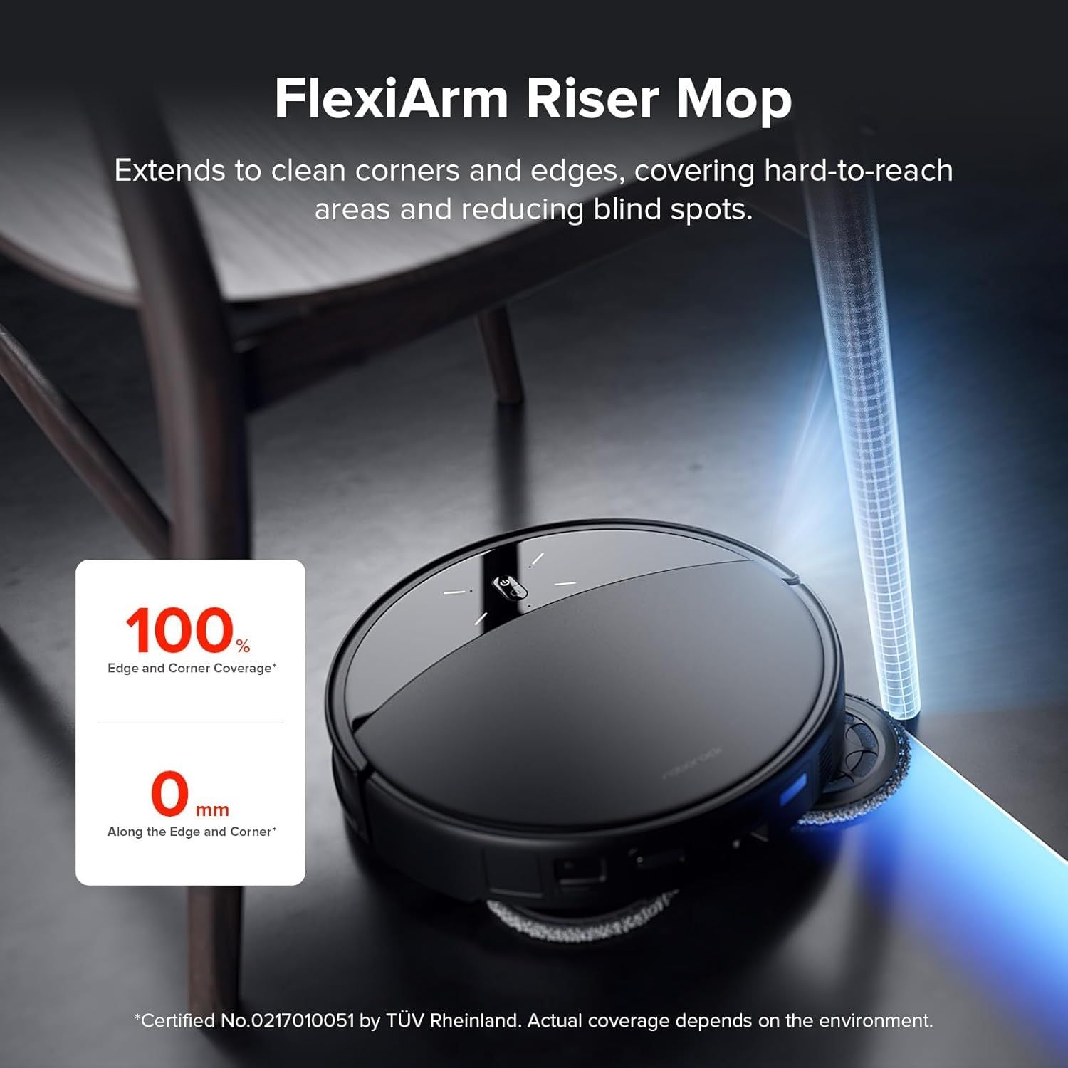 Rotating Mop Cloth or Saros 10R & Saros Z70 Robot Vacuum Cleaner, 4PCS High-Absorbency Microiber, 200 RPM Spinning Speed, 30 Water low Levels