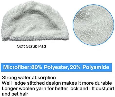10PK Replacement Pads Compatible with Bissell Powerresh Steam Mop 1940 1440 1806 1544 2075 2685 Series 19401 19404 19409 1940A 1940 1940N 1940T 1940Q 1940W B0006 15441 15443 2181 2814