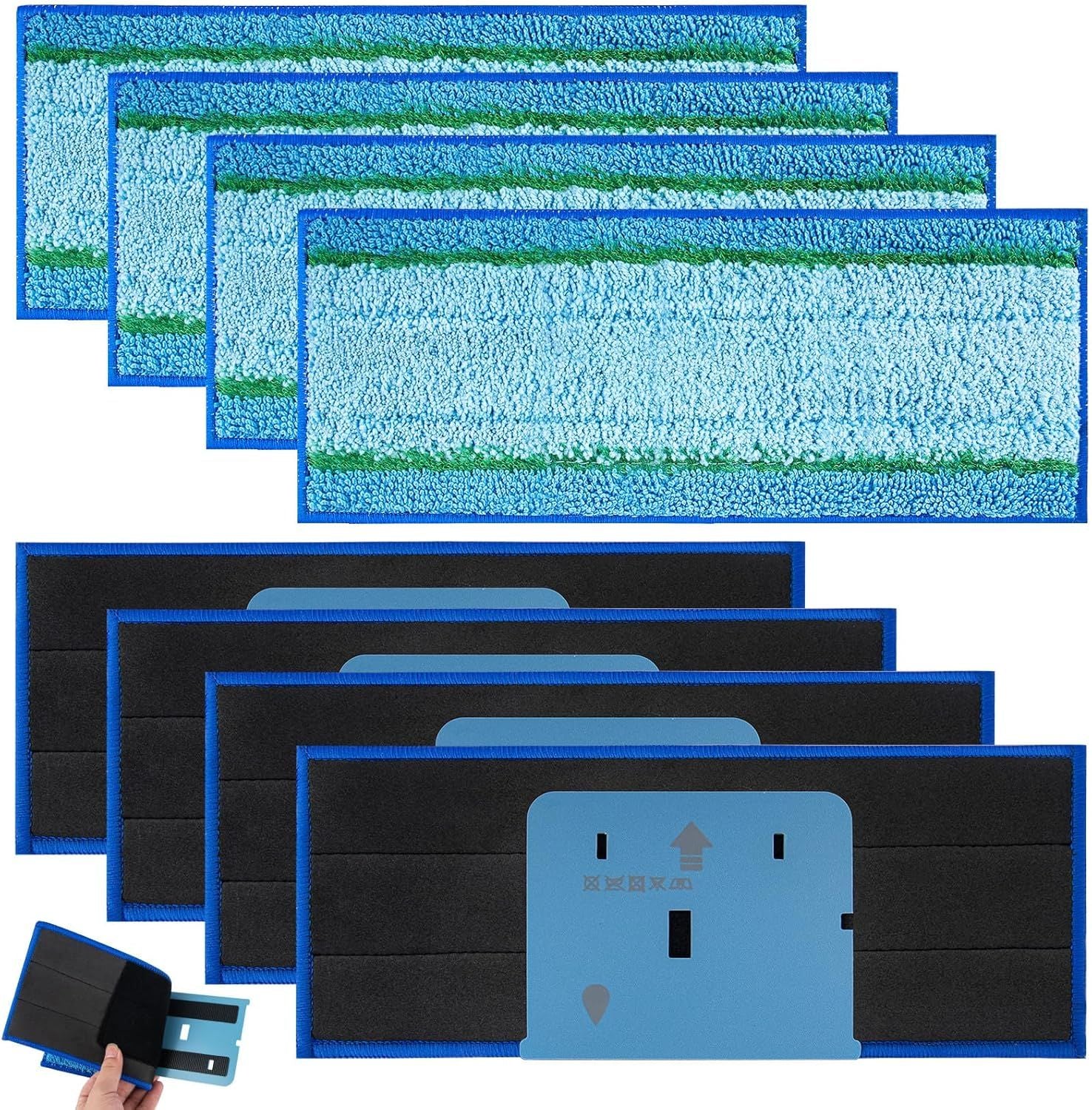 Upgraded M6 Wet Mopping Pads or iRobot Braava Jet M6 Series 6110 6012 6112 6113 Ultimate Robot Mops, New Sticky Design, Detachable, Washable and Reusable M6 Mop Pads or iRobot, 8 Pack