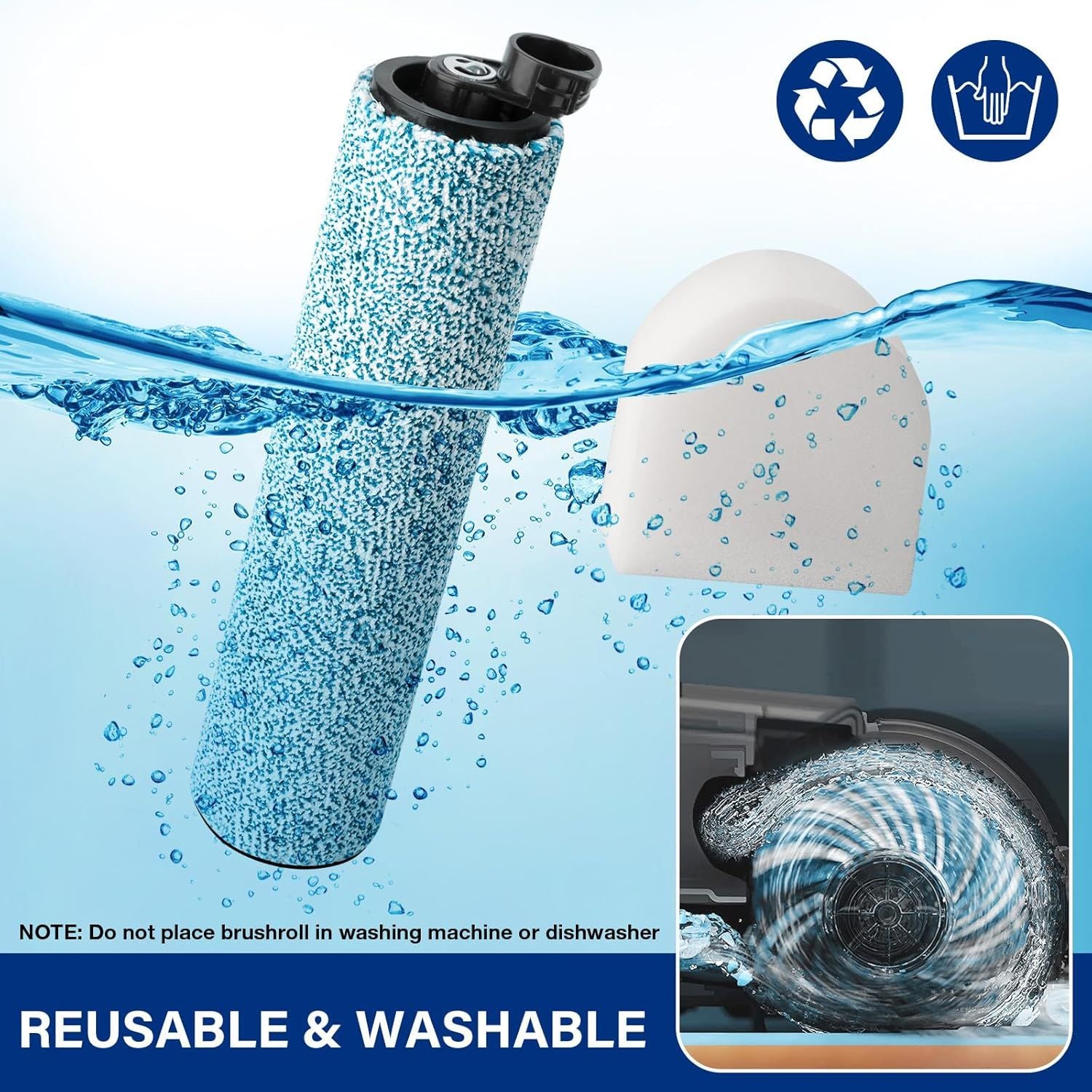 WD161 Roller and ilter or Shark HydroVac MessMaster Wet Dry Vacuum Cleaner WD161 WD261 AW261