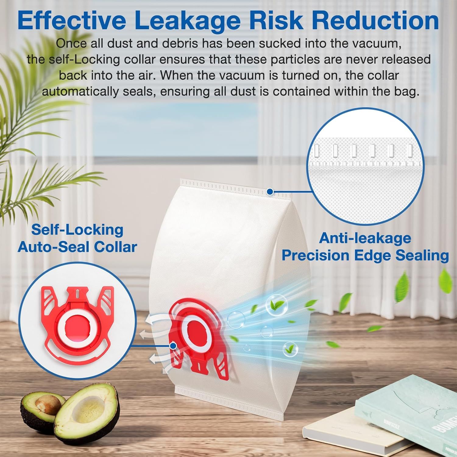 20 Pack 3D Airclean JM Vacuum Cleaner Bags Compatible with Miele JM Vacuum Cleaner, Compact C1, Compact C2, Complete C1, S241, S290, S300i, S500, S700, S4, S6 Series, Replaces Part 10123220