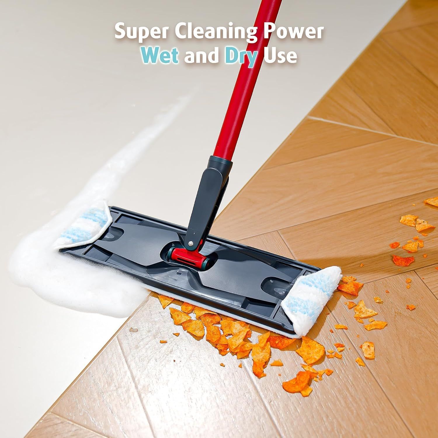8 Pack Mop Replacement Pads or O Cedar H2prO lat Mop System, Machine Washable Reusable Microiber Mop Heads Replacements or O-Cedar H2Pro Reills Clean or ALll loors Types