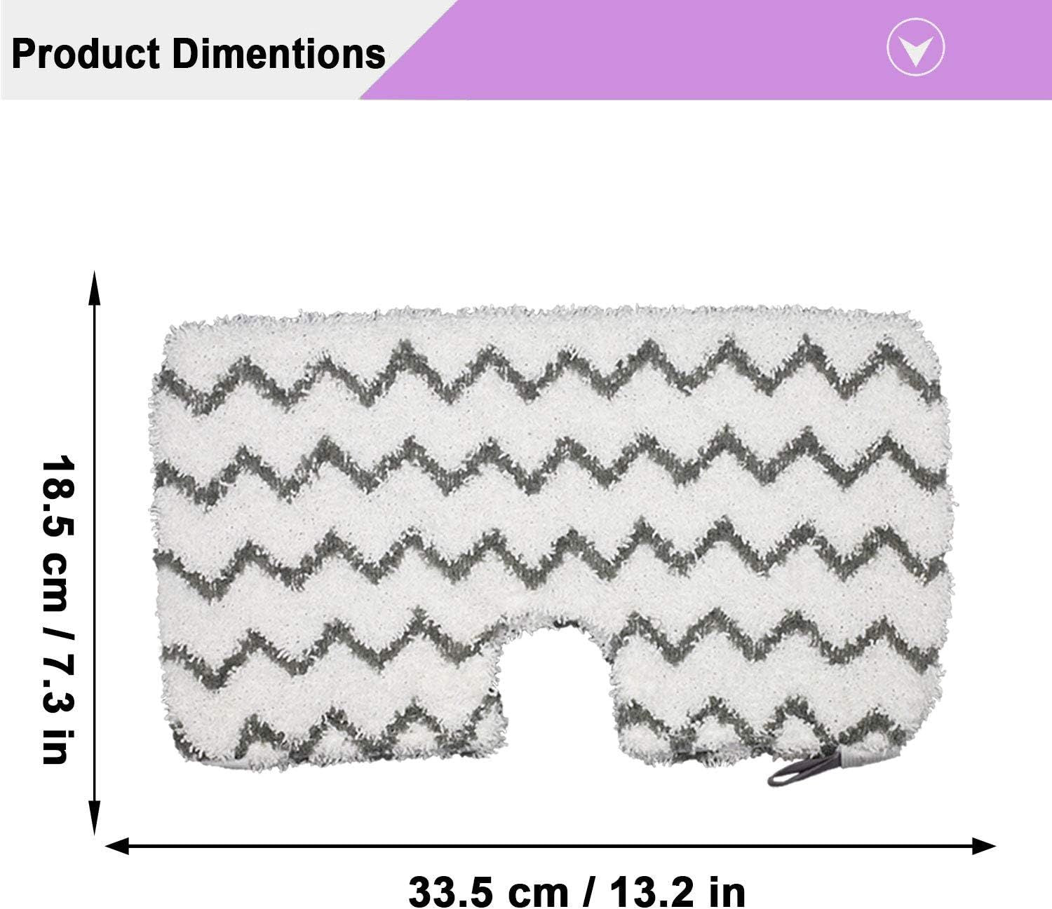 6 Pack Steam Mop Pads Replacement or Shark Steam Pocket Mops S3501 S3601 S3972BRN S3550 S3801 S3901 S3601D S3801CO S3901D S3455K S2902 SE450 SE460