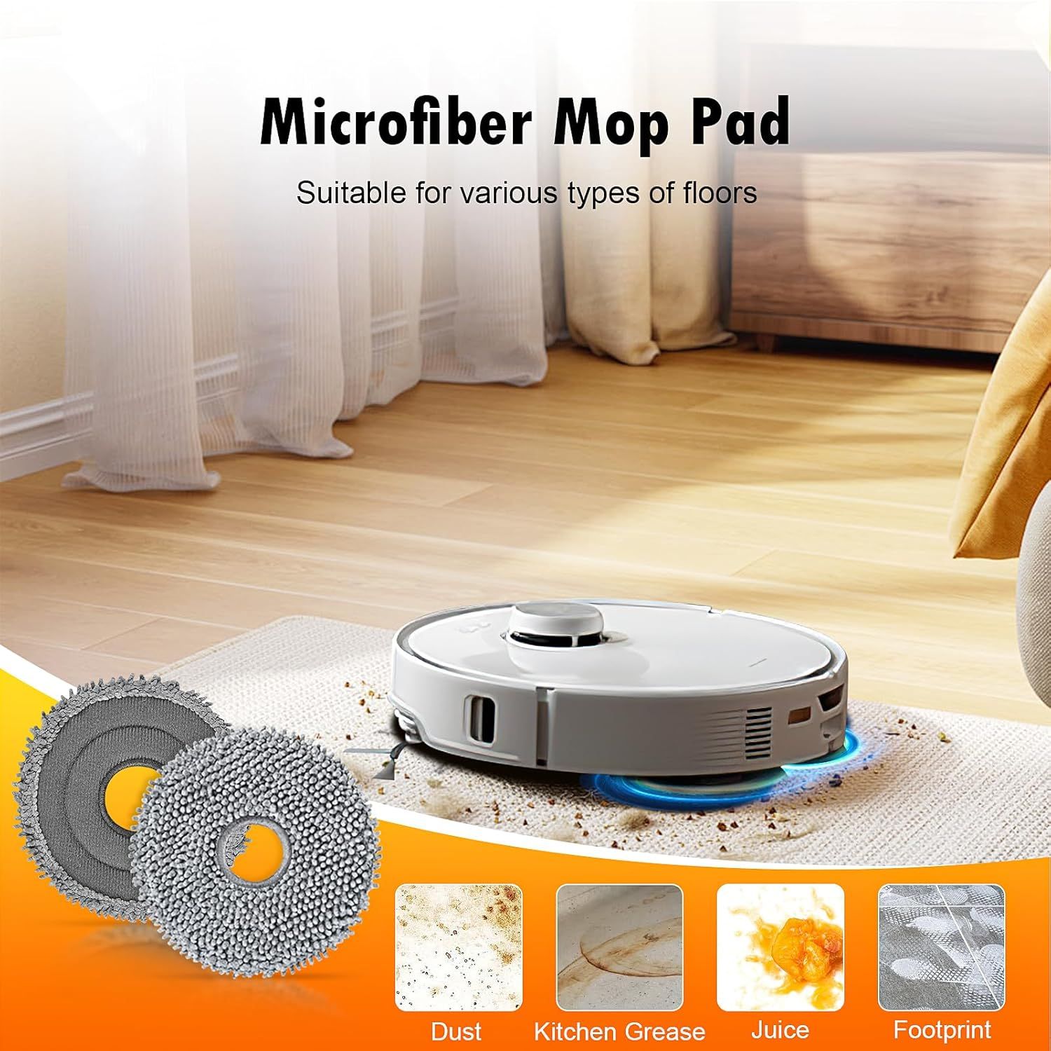 28 Pack Replacement Accessories or Qrevo Curv/Curv S5X/Qrevo Edge/Edge S5A/Qrevo S5V Robot Vacuum, 2 Pairs Mainbrush 4 ilter 6 Dust Bags 6 Mop Pad 6 Sidebrush 1 Cleaning Brush 1 Screwdriver