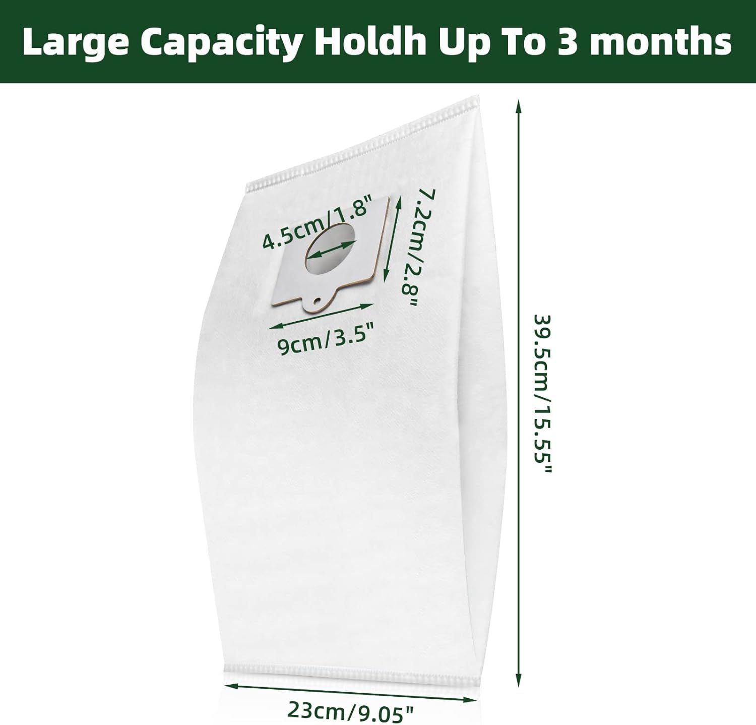 12 Pack 53292 Type Q/C Canister Vacuum Bags or Kenmore 200 400 600 700 800 Series Canister Vacuum Cleaner, Large Capacity Replacement Bag Accessories Set
