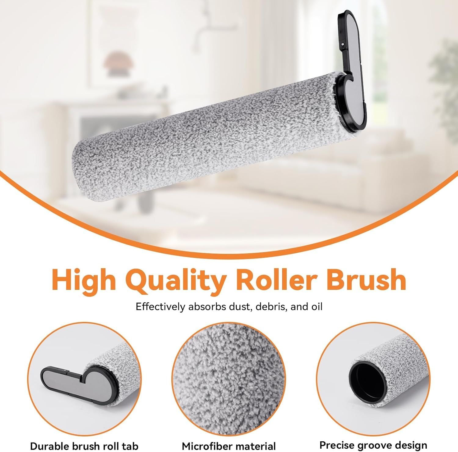 6 Pack 25 Roller Brushes and HEPA ilters Replacement Parts, Compatible with 25/25 ACE/25 ALT/25 LT/25 RT/25 GT/25 BX/25 Combo/25 ACE Combo Cordless Wet Dry Vacuum Cleaner