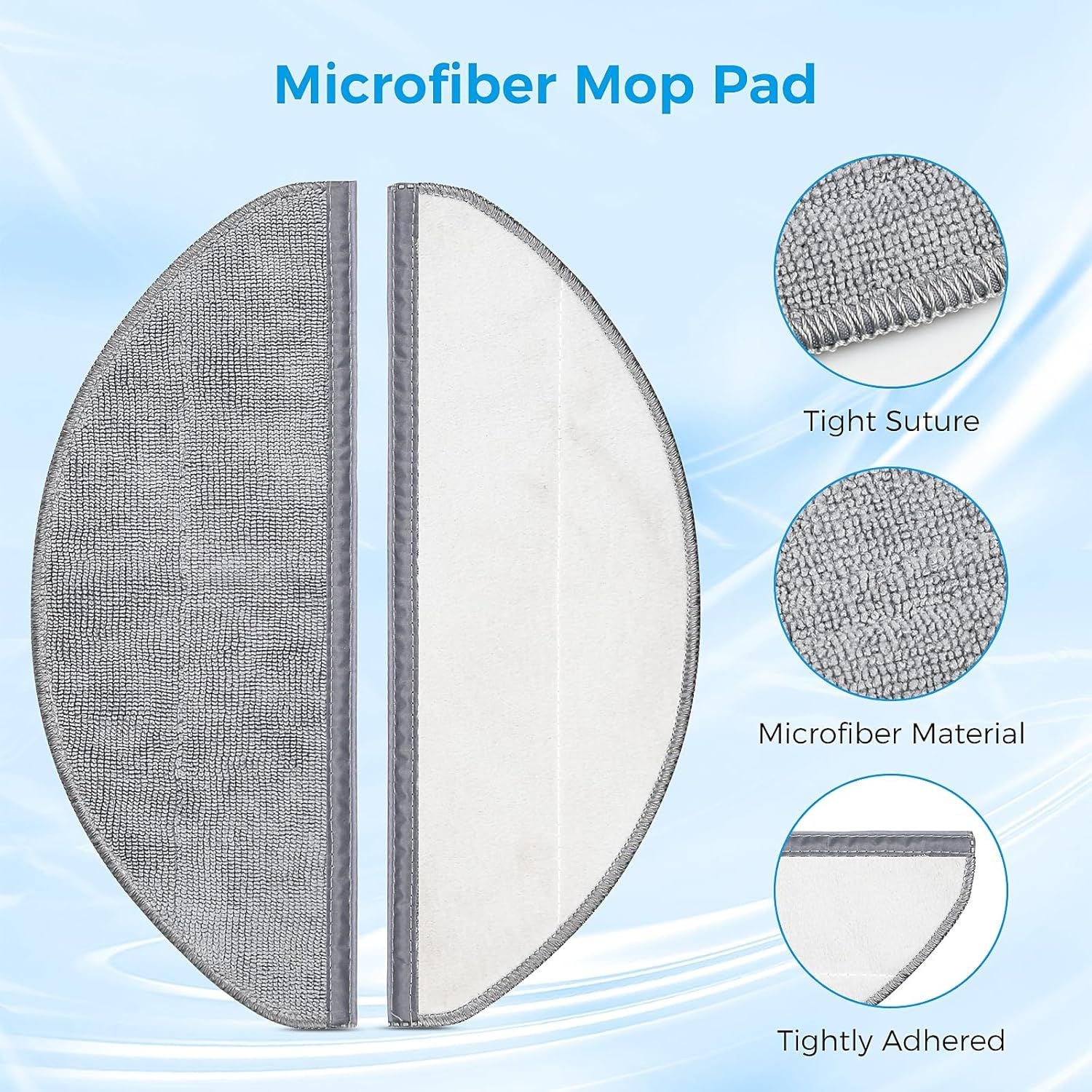 22 Pack Replacement Accessories or Q7 M5 / Q7 M5+ / Q7 L5 / Q7 L5+ Robot Vacuum Cleaner, 2 Main Brushes 6 Side Brushes 6 HEPA ilters 6 Mop Pads 1 Cleaning Brush 1 Screwdriver