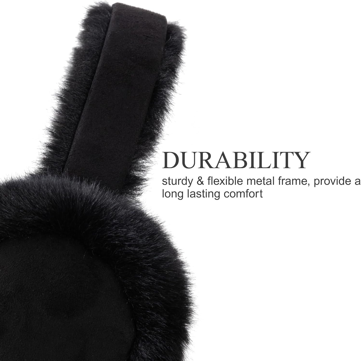 Ear Mus or Winter Women, Water Resistant Suedette and aux ur Warm Earmus oldable Outdoor Ear Warmers or Women Girls
