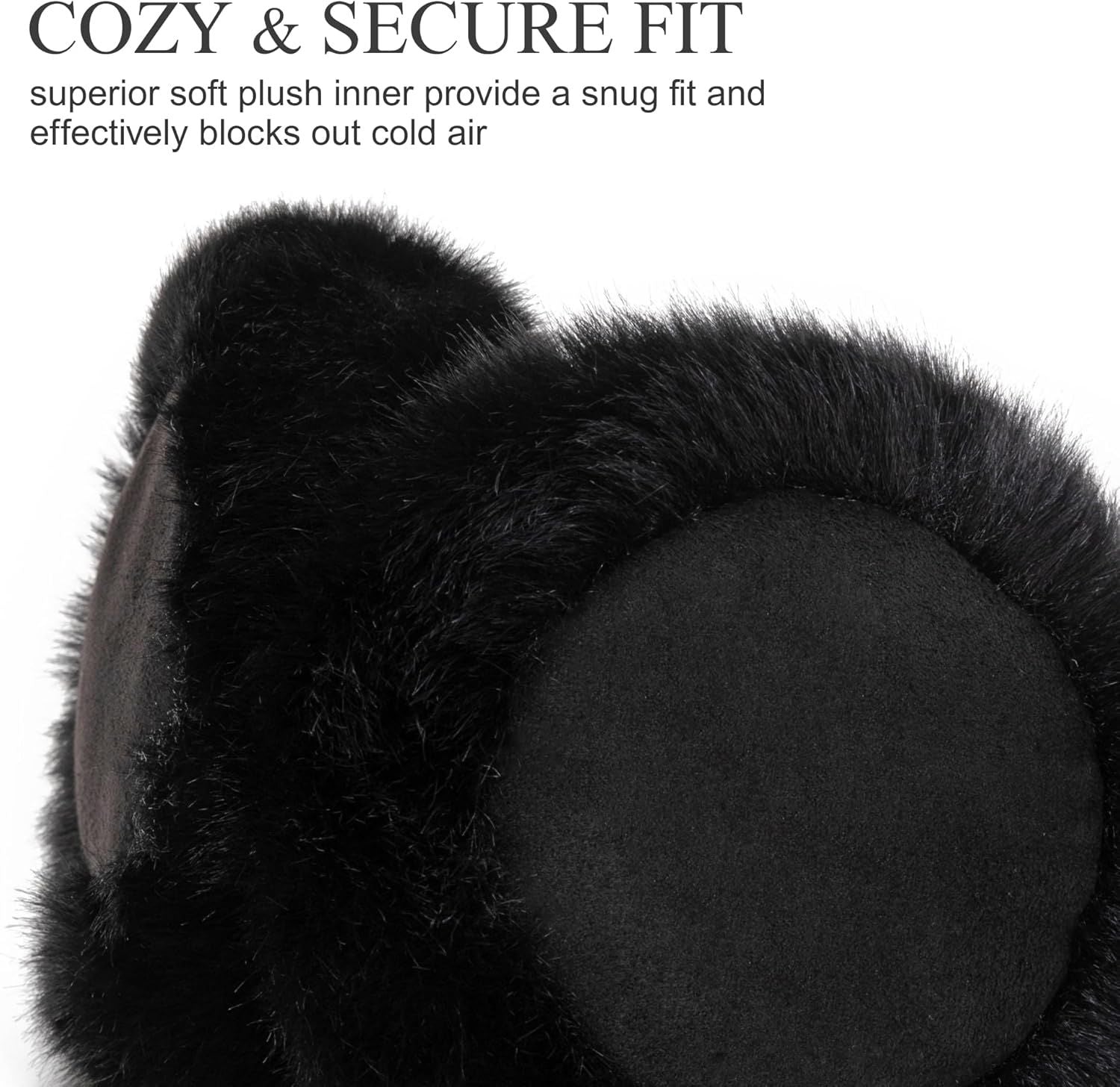 Ear Mus or Winter Women, Water Resistant Suedette and aux ur Warm Earmus oldable Outdoor Ear Warmers or Women Girls