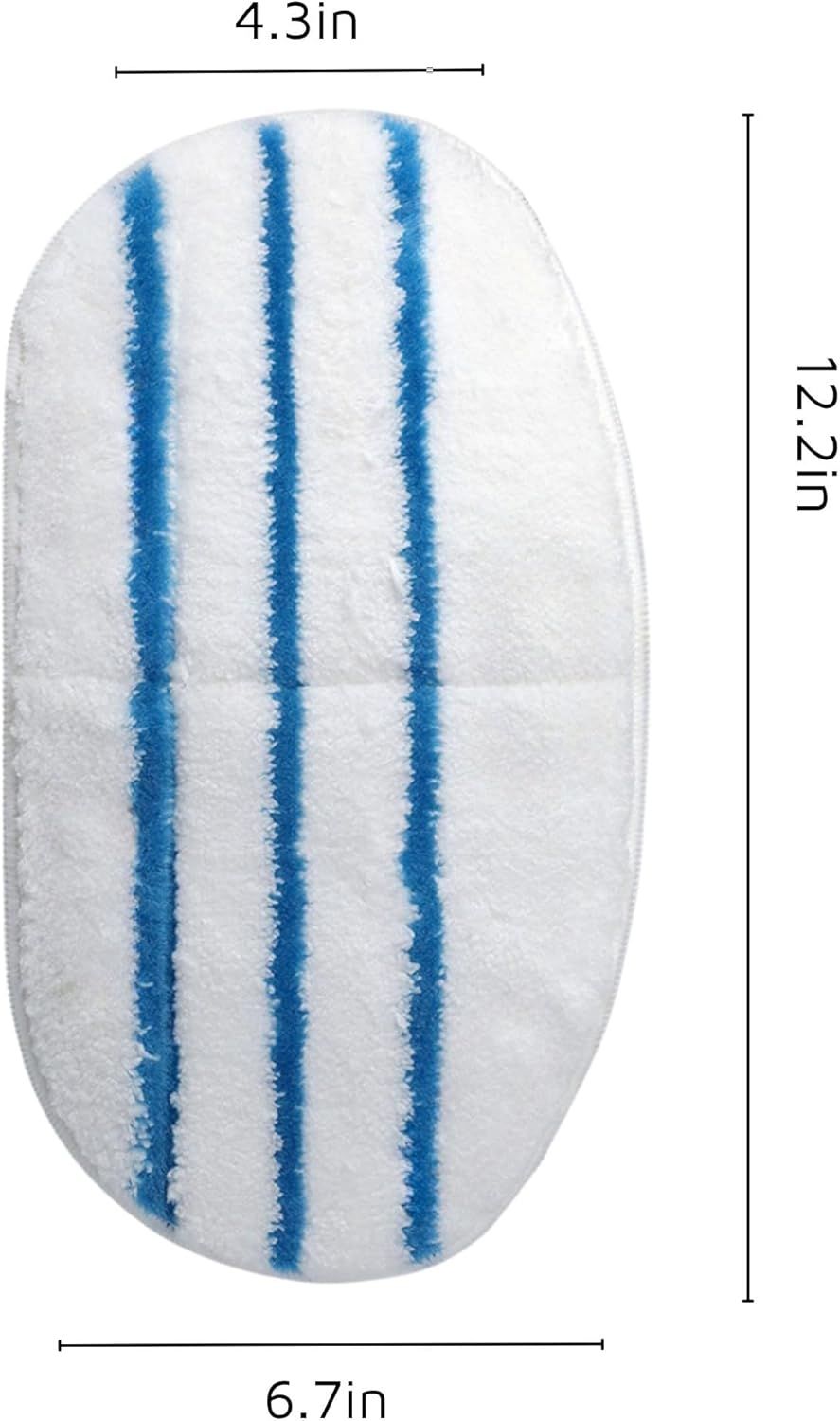 8 Pack Steam Mop Pads or PurSteam ThermaPro 10-in-1 Steam Mop Washable Reusable Pads by