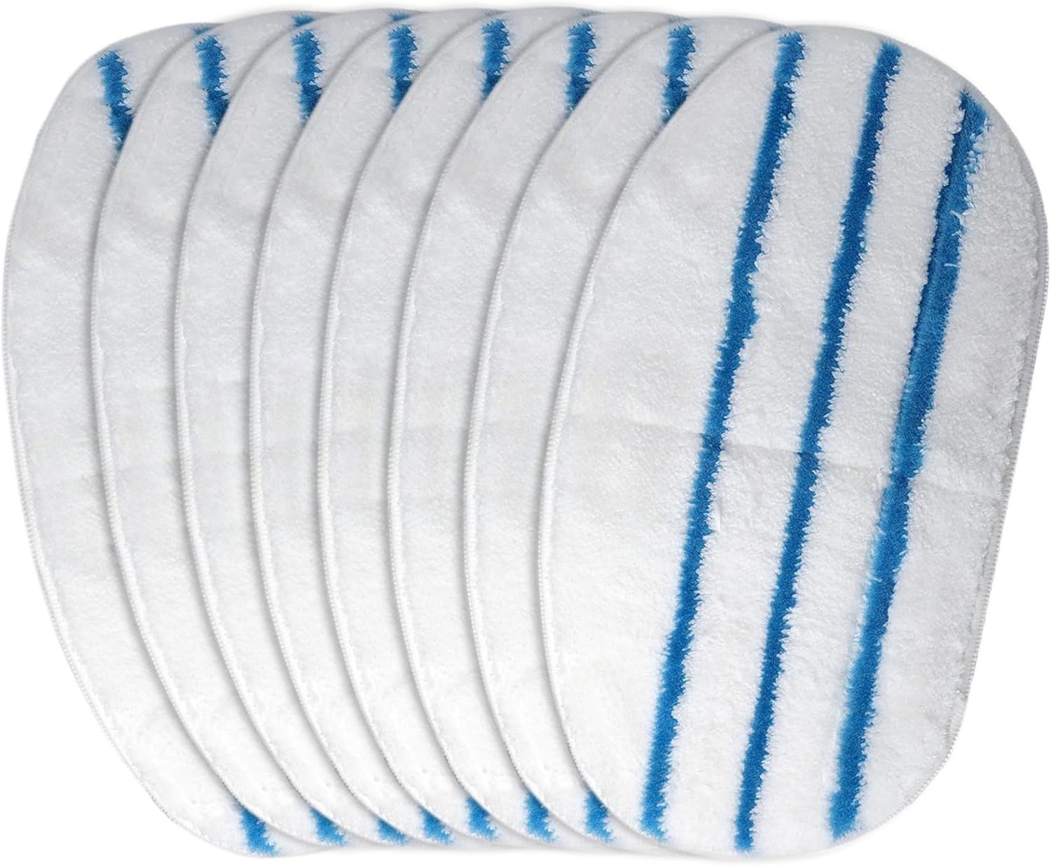 8 Pack Steam Mop Pads or PurSteam ThermaPro 10-in-1 Steam Mop Washable Reusable Pads by