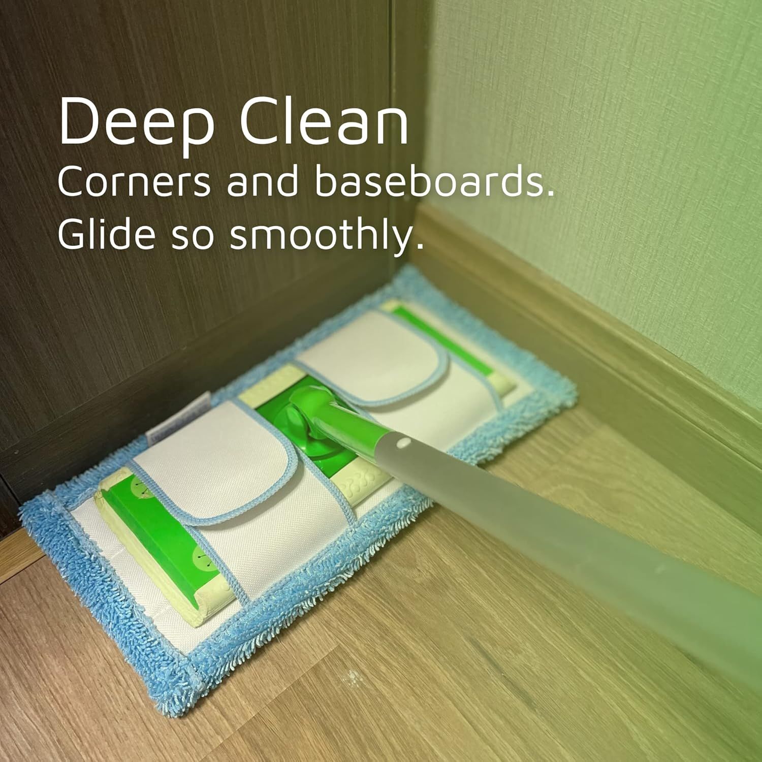 Reusable Mop Pad or Swier Sweeper Mop, 12.5'' Microiber Mop Pad Reill Washable or Hard loor Baseboard Cleaning, Wet/Dry Cleaning Pad, 4 Pack