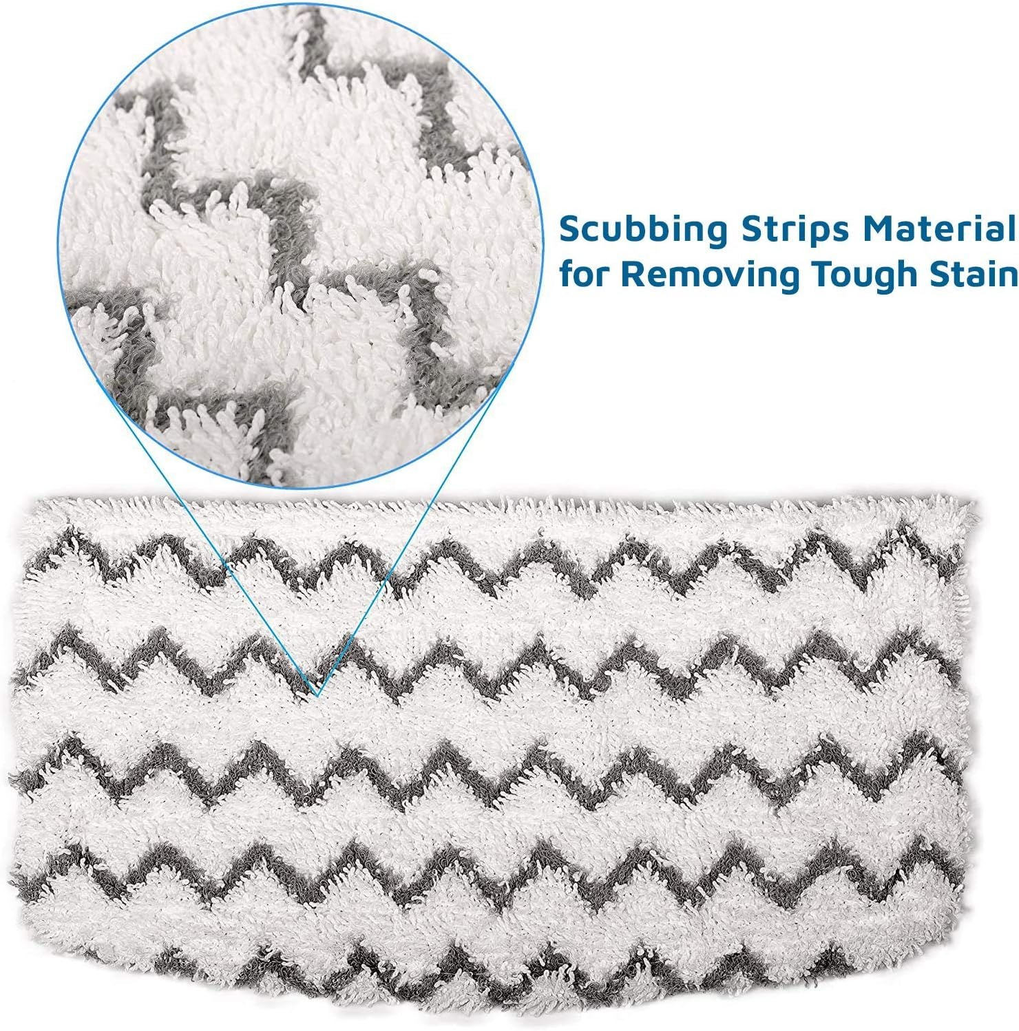 8 Pack Steam Mop Pads or Shark S1000 Series 4 Sot + 4 Scrub Pads