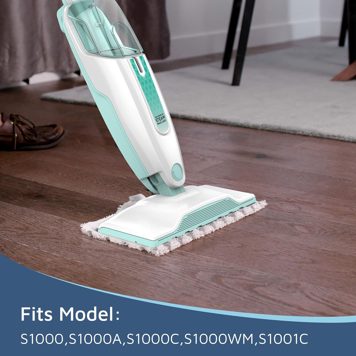 8 Pack Steam Mop Pads or Shark S1000 Series 4 Sot + 4 Scrub Pads