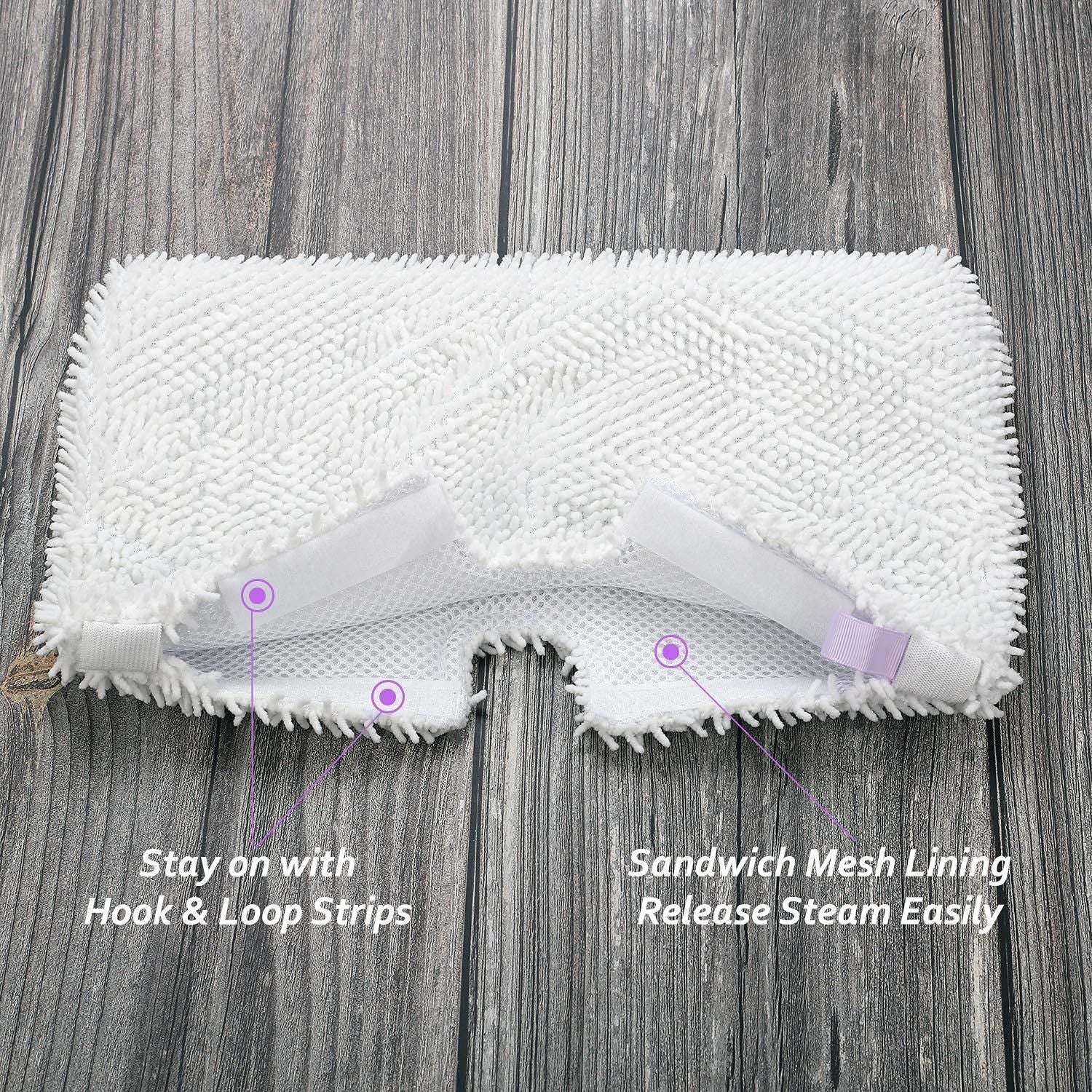 8 Pack Replacement Microiber Mop Pad or Shark Steam Pocket Mops S3500 Series S3501 S3601 S3550 S3901 S3801 SE450 S3801CO S3601D 4 Sot mop pad+4 scrubby mop pad