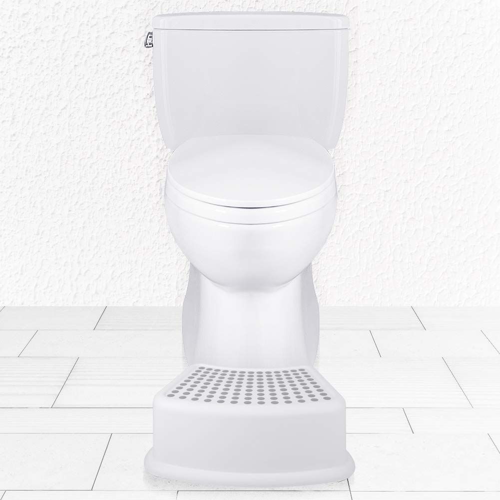 Step Stool or Kids 2 Pack , Toddlers Stool or Potty Training, Bathroom, Kitchen, Bedroom, Toy Room and Living Room. Toilet Stools with Sot Anti-Slip Grips or Saety, Stackable Grey