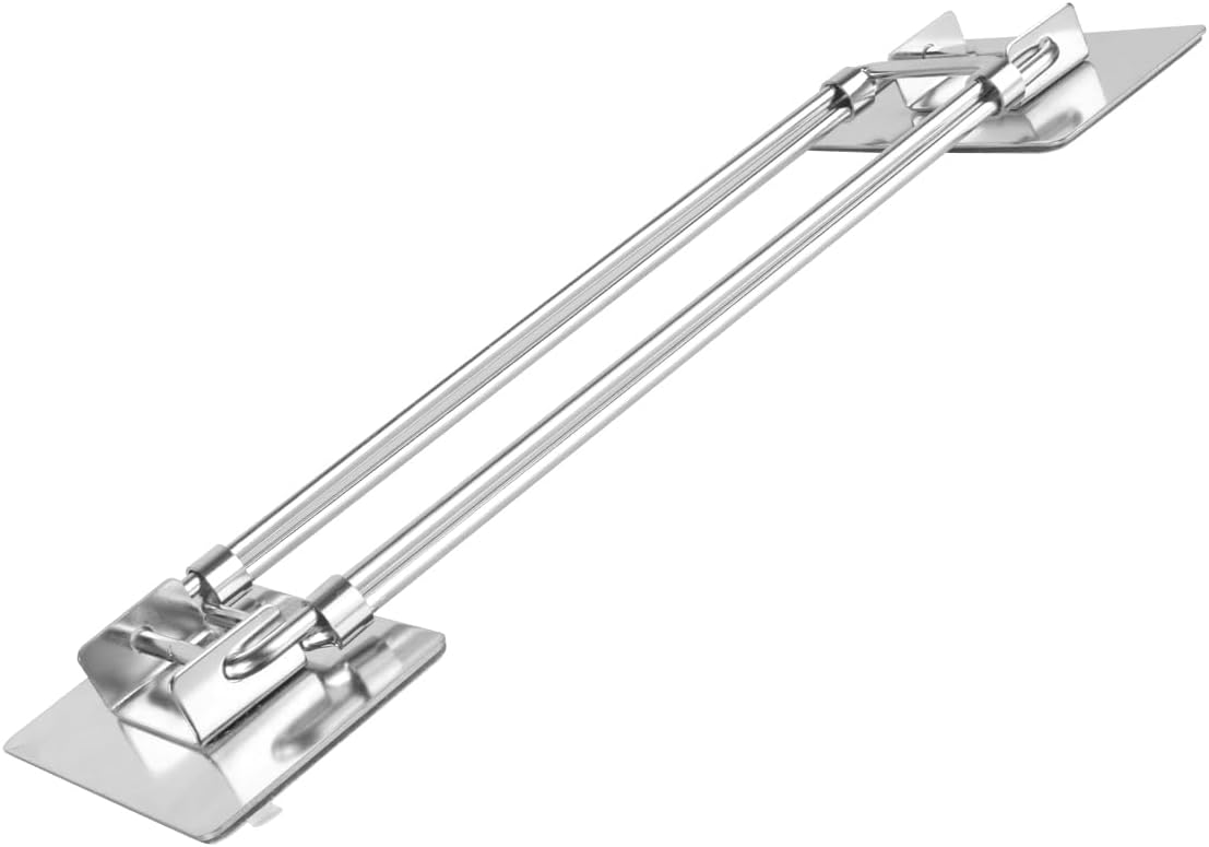 Safoner RV Shower Corner Storage Bar- Adjustable Stainless Steel Rod for Corner Shelves in Camper, Length 7.9-13.7 inches- RV Bathroom Organization Must Have Accessories 2 Pack