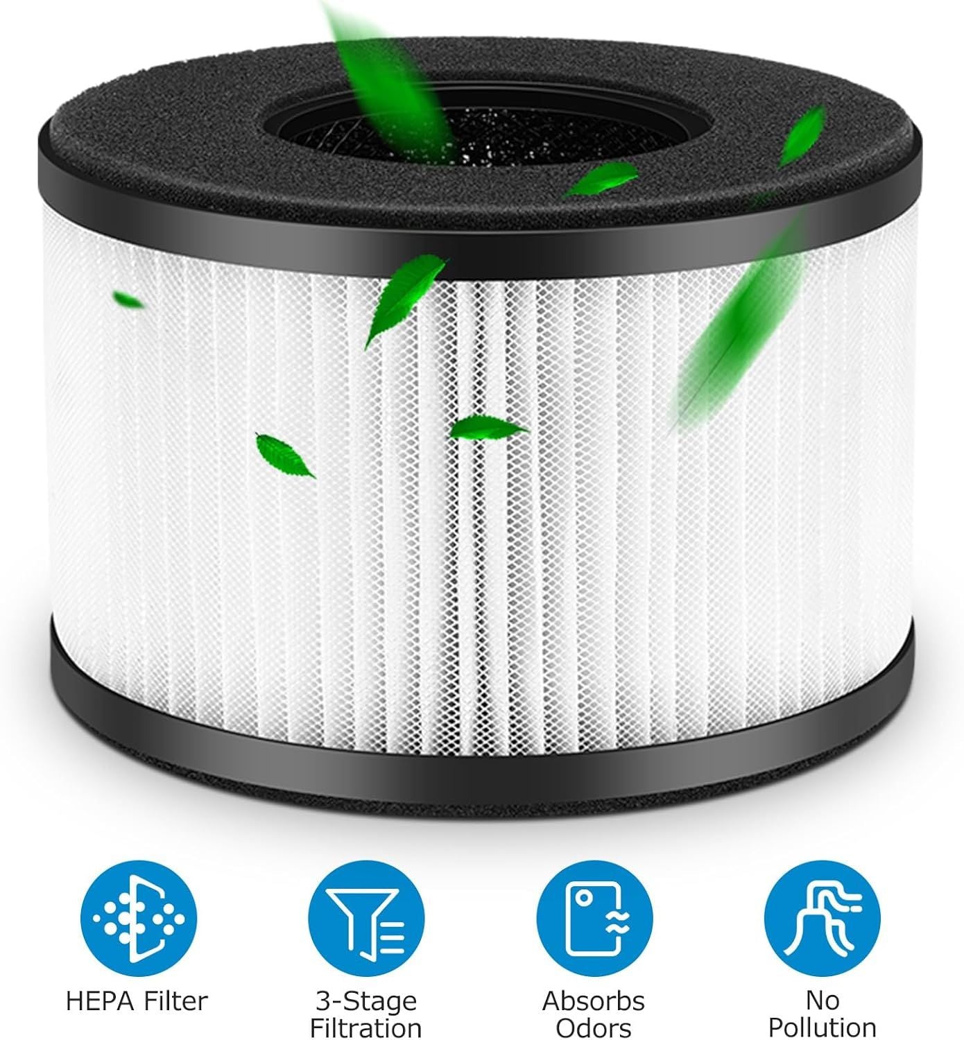 2-Pack BS-03 Replacement ilter Compatibel with PARTU and Slevoo BS-03 Air Puriier Part U & Part X, 3-in-1 iltration System Not it BS-01