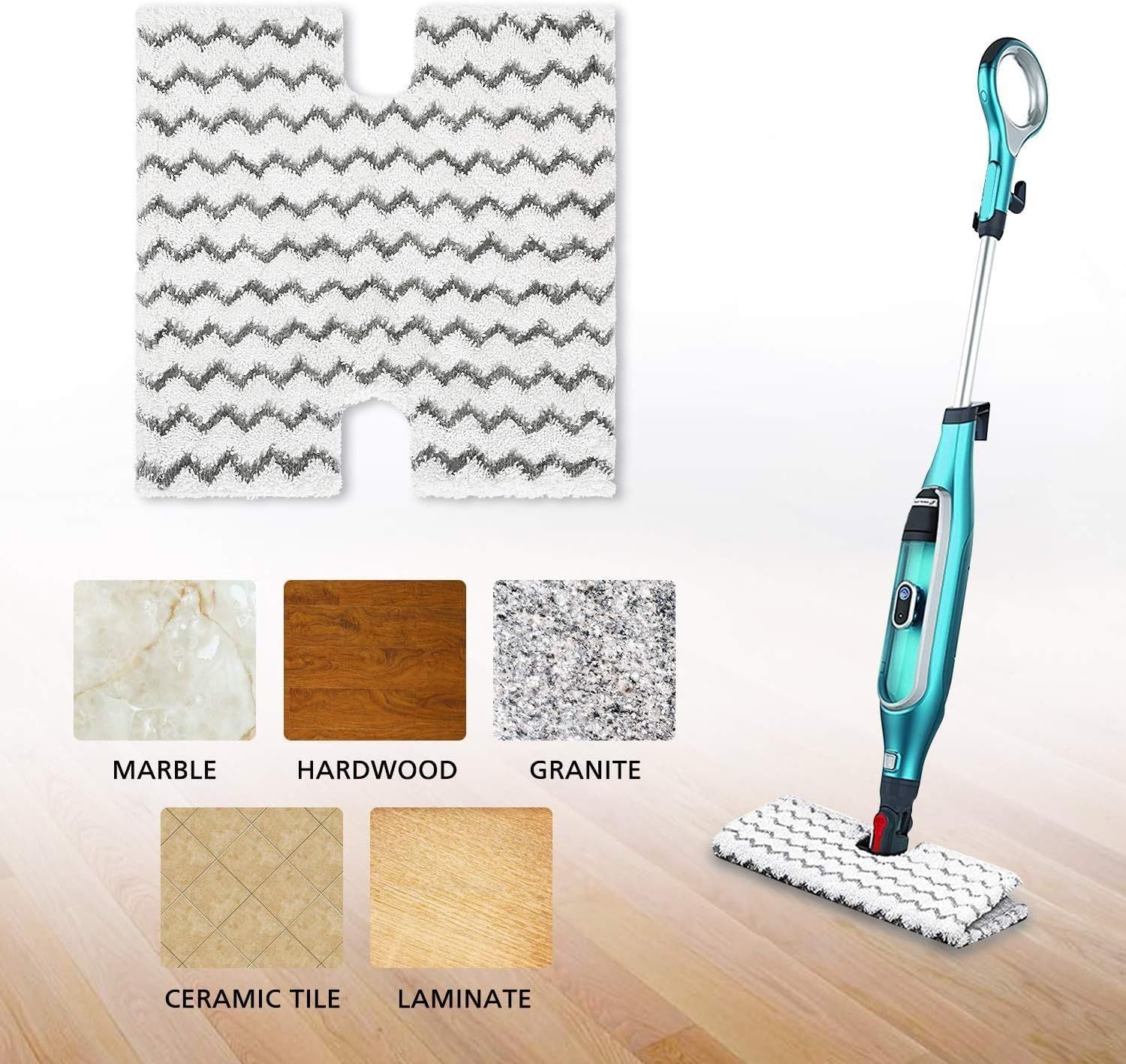 4 Pack Steam Mop Pads Replacement or Shark Lit-Away Pro & Shark Genius Mop System Pocket Mop S3973 S3973D S3973WM S5001 S5002Q S5003A S5004 S5004W S6001W S6001WM S6002 S6002C S6003D S6003W