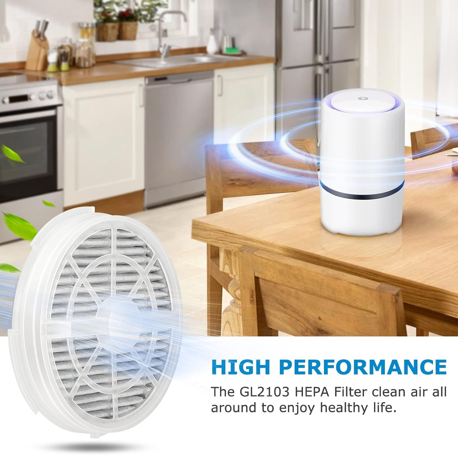 GL2103 Replacement ilter or RIGOGLIOSO GL2103, JINPUS GL-2103, LTLKY 900S Air Puriier, 2-in-1 HEPA ilters and Activated Carbon ilters 3-Pack