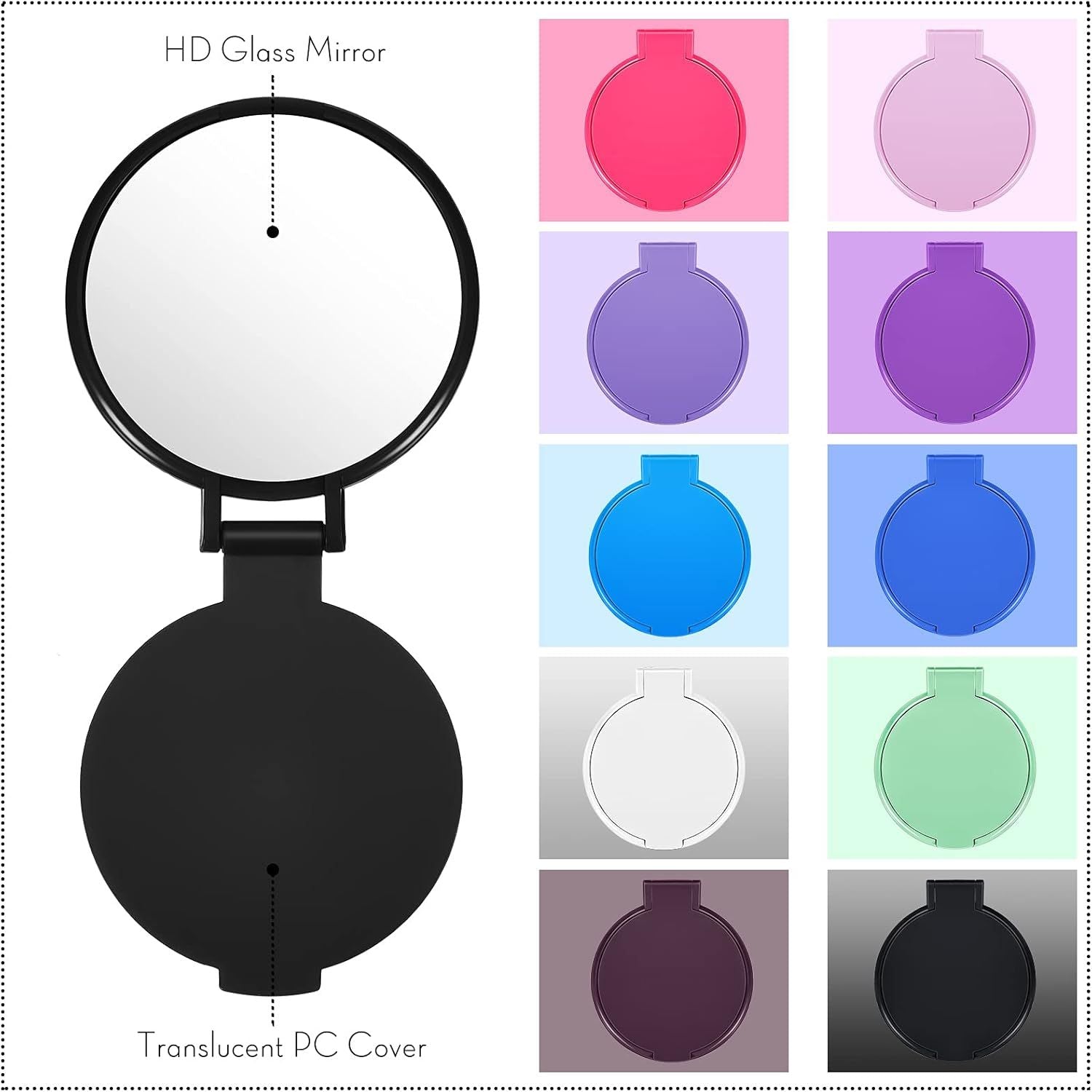 80 Pcs Compact Mirrors Lady Gits Bulk Git or Women Mini Vintage Pocket Mirrors or Purse Small Portable olding Round Makeup Stus or Travel Daily Use Party avors
