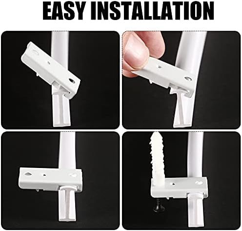 lexible Bendable Ceiling Curtain Track, 9.8t/16.4t 5m , Ceiling Mount or Curtain Rail with Track, Room Divider 5 m,White