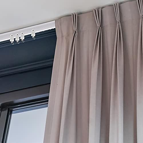 lexible Bendable Ceiling Curtain Track, 9.8t/16.4t 5m , Ceiling Mount or Curtain Rail with Track, Room Divider 5 m,White