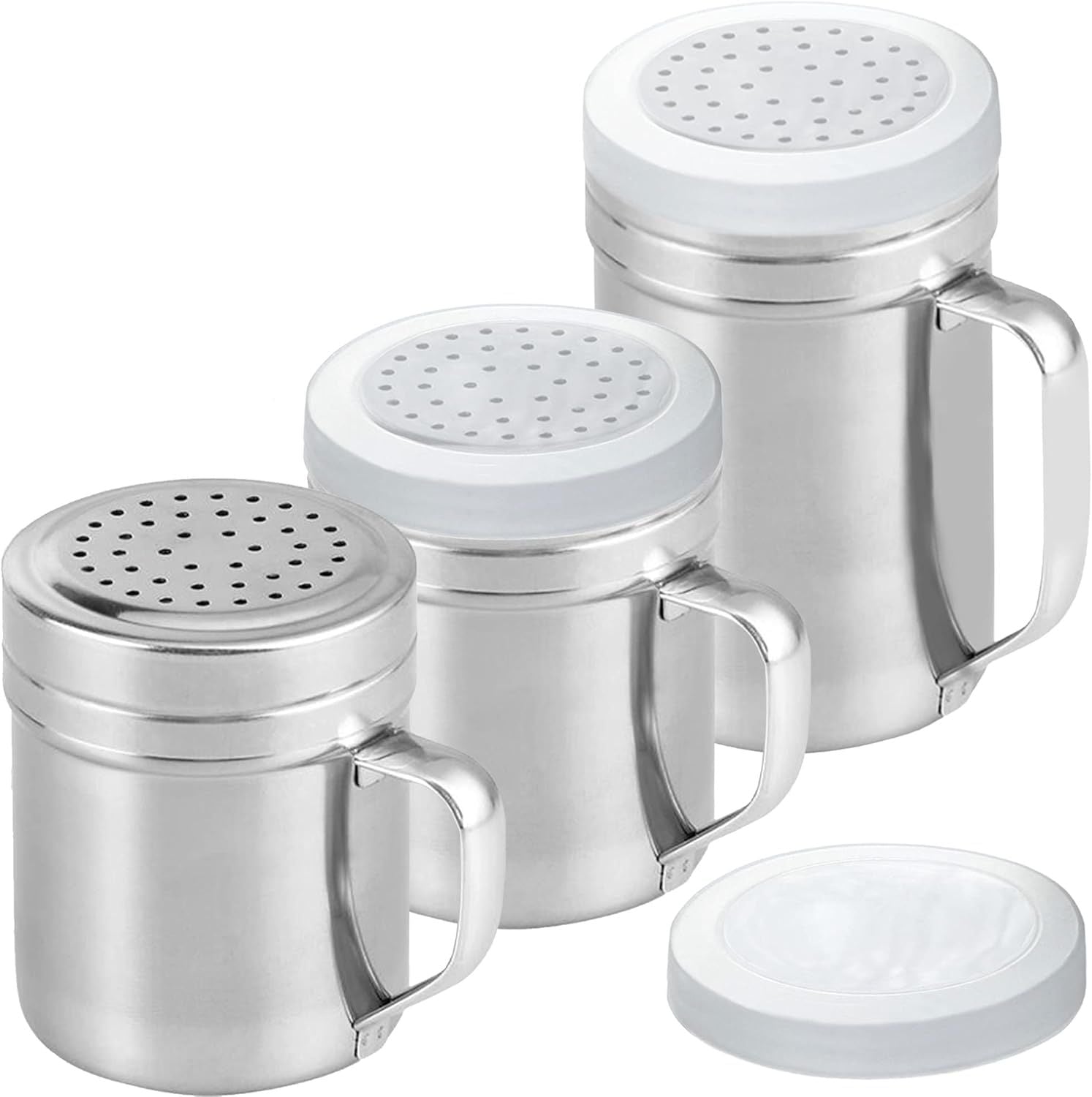 10oz + 10oz + 14oz Stainless Steel Dredge Shaker Bundle - by