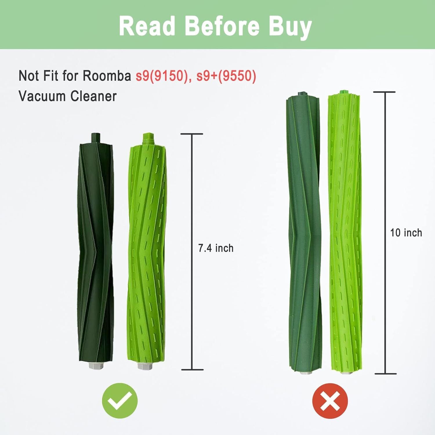 Replacement Parts or iRobot Roomba i3 i7 E5 j7 i4 i7+ i3+ i4+ i5 i5+ Combo i5 Combo i5+ i6 i6+ i8 i8+ i2 i2+ E6 E7 E & I & j Series Vacuum Cleaner 4 Sets Multi-Surace Rubber Brush Roller