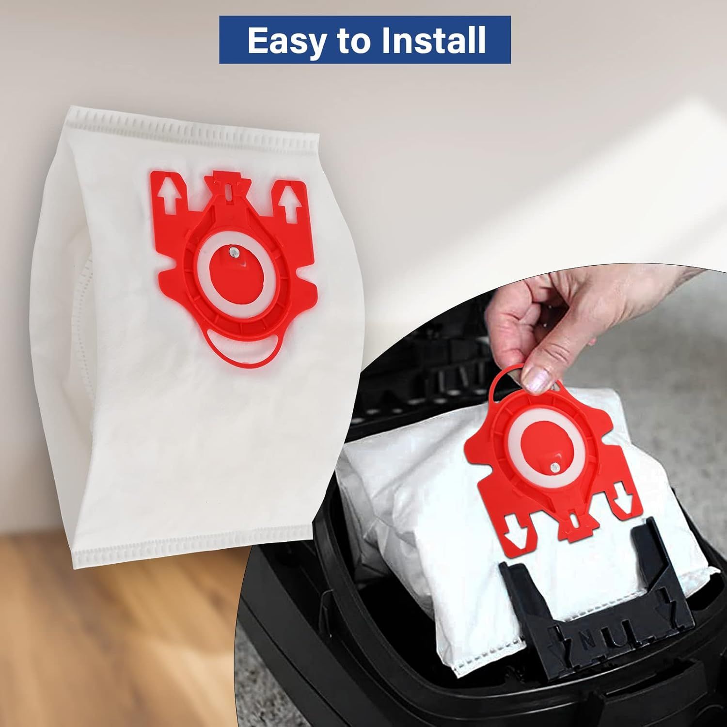 14 Packs 3D Airclean Bags Replacement or Miele JM Vacuum Cleaner Bags,Compact C1, Compact C2, Complete C1, S241, S290, S300i, S500, S700, S4, S6 Series, Replaces Part 10123220