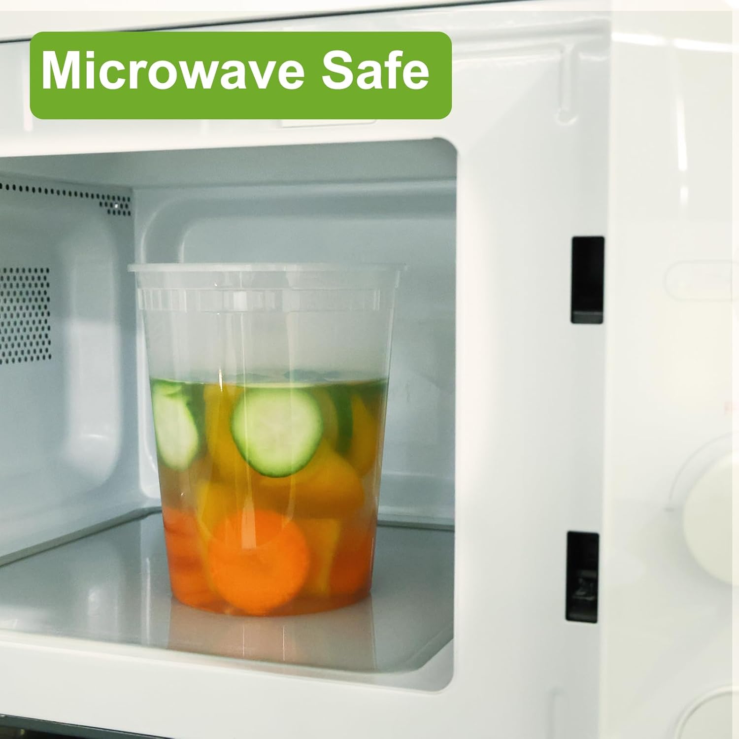 Moretoes 60 Sets 32 Oz Soup Containers with Lids, Deli Containers with Lids, Heavy-Duty Microwaveable Airtight Container for Soups, Leftovers, Sauces