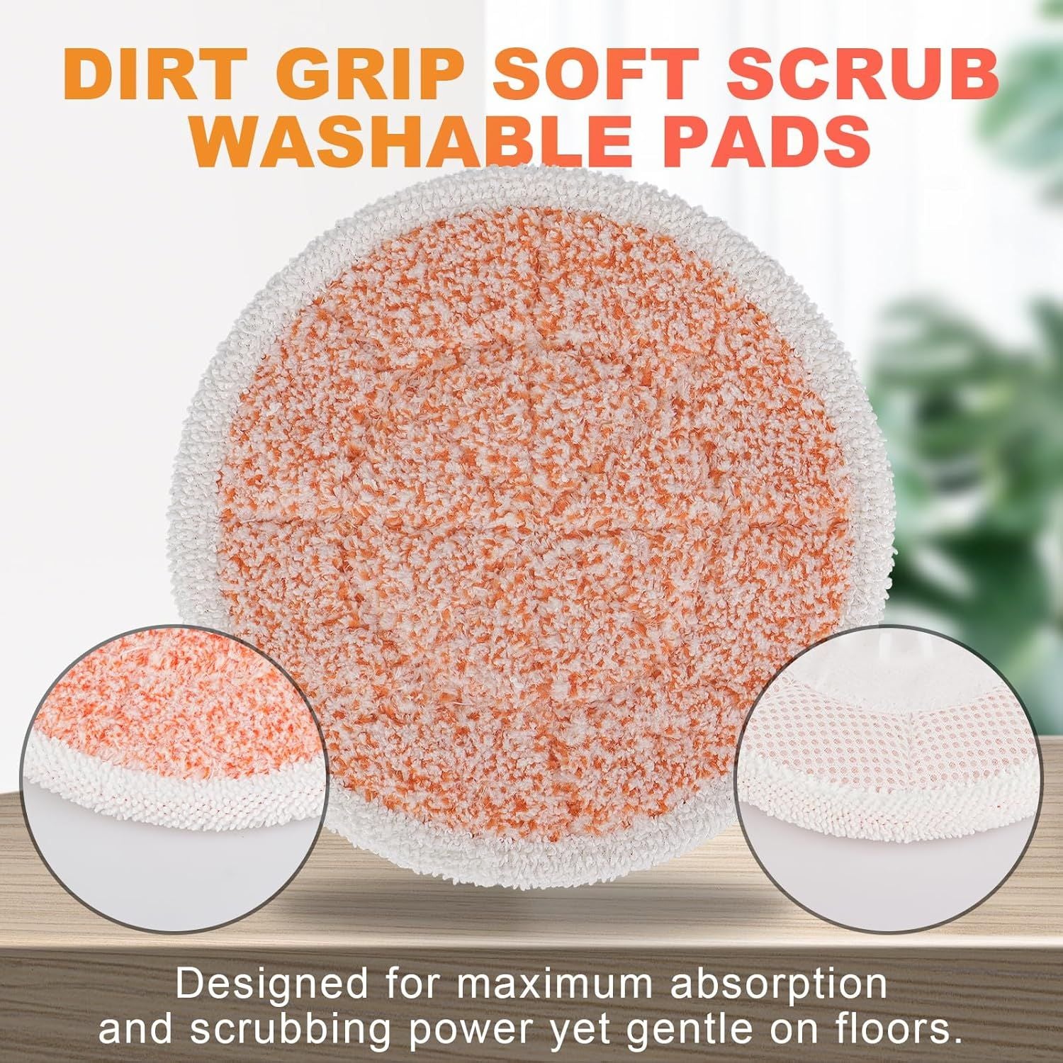 Pads or Shark Steam Scrub Mop: 12 Pack Spin Mop Reills it or Shark S7000 S7001 S7000C S7201 S7000AMZ S8201 S8001 Steam and Scrub Pads - Hard loor Steam Mop Washable Pads S7001TGT