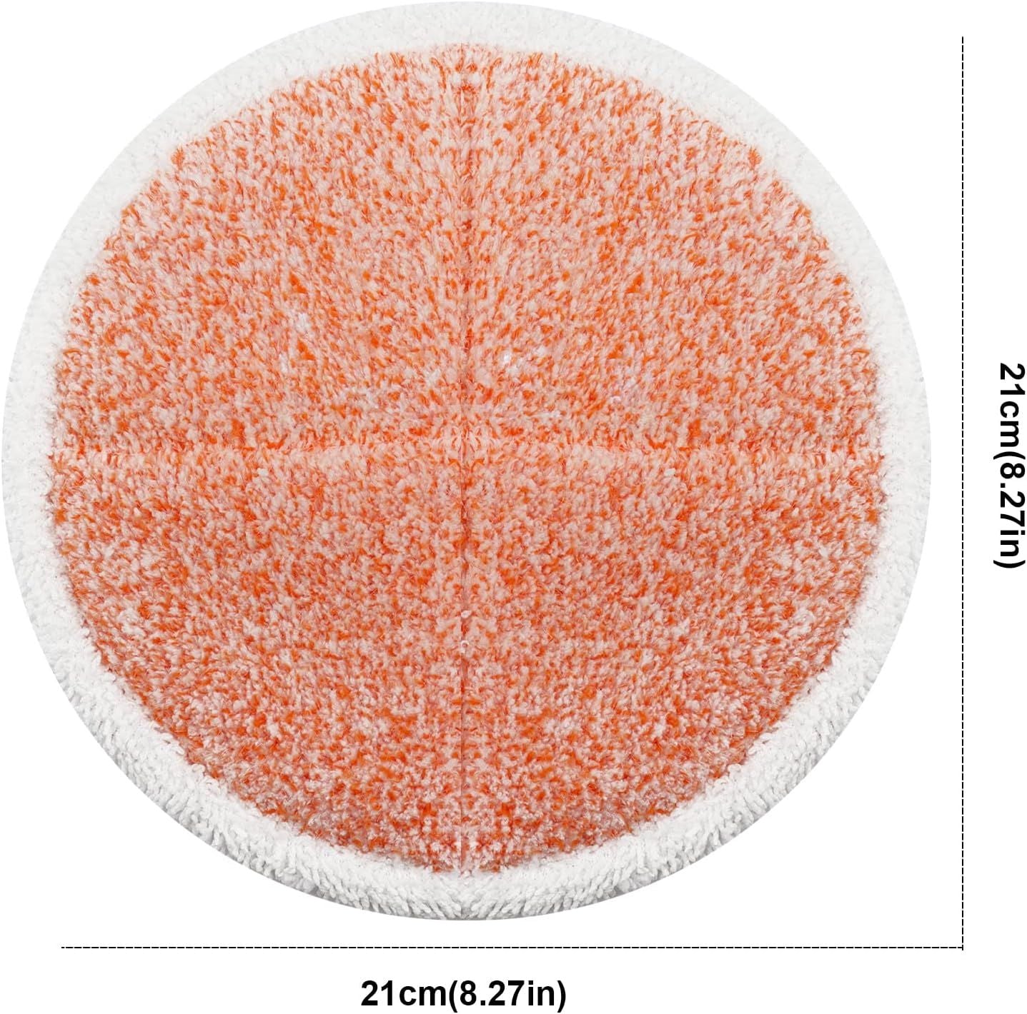 Spinwave Mop Pads Replacement Set Compatible with Bissell Spinwave 2039A 2124: 4 Heavy Scrub Pads, 2 Sot Pads, 2 Scrubby Pads by 8Pack