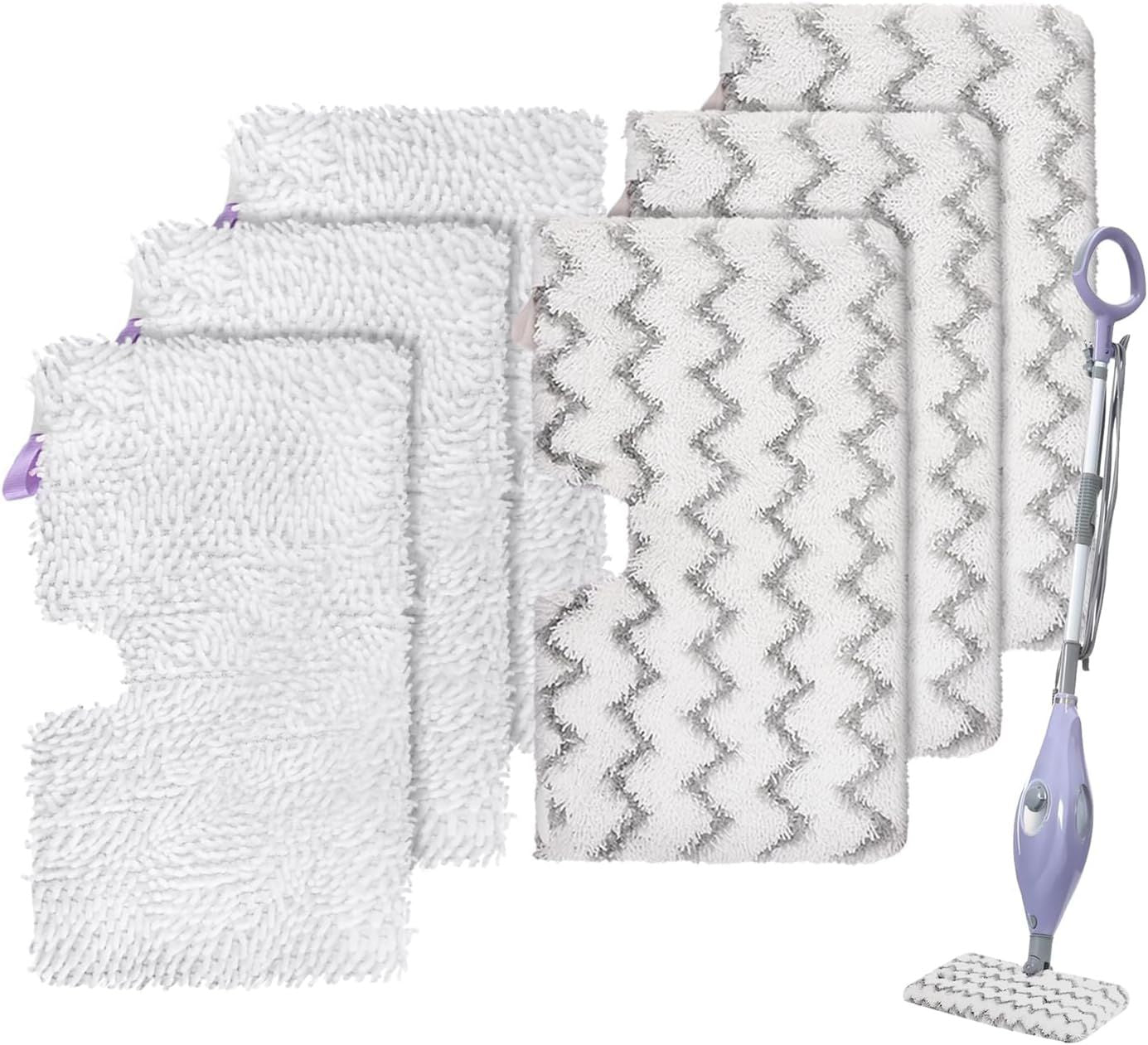 S3501 or Shark Steam Pocket Mop Pads: Washable Steam Mop Replacement Pads or Shark Steamer S3601D S3601 S3801CO S3901 S3550 SE450 6Pack