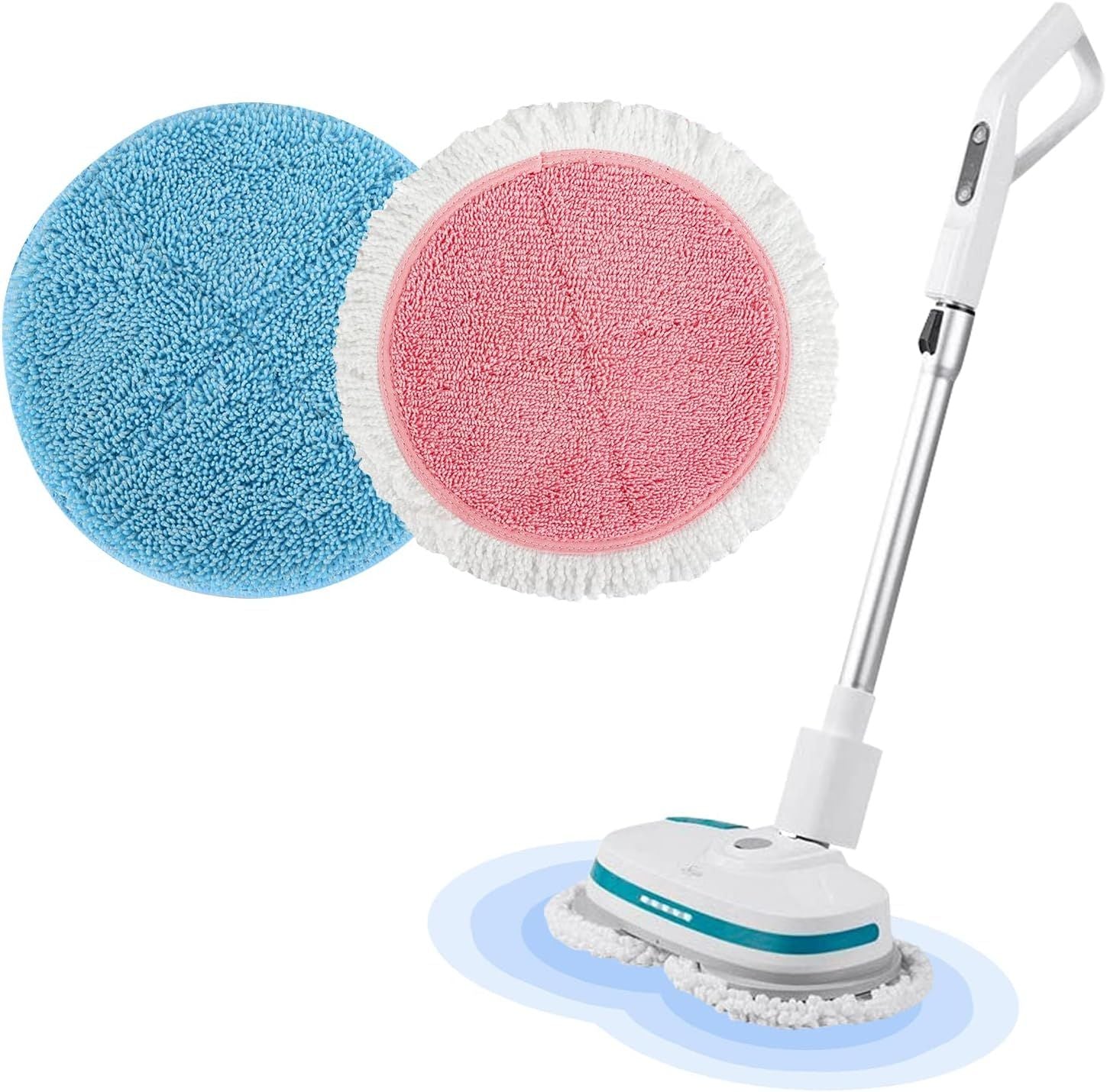 Spin Cordless Electric Mop Pads - 8 Pack Steam Electric Mop Reills it or Vmai/Eous/Idoo/Alabot/Devoac - 7.28inch Spin Replacement Mop Pads or loor Cleaning