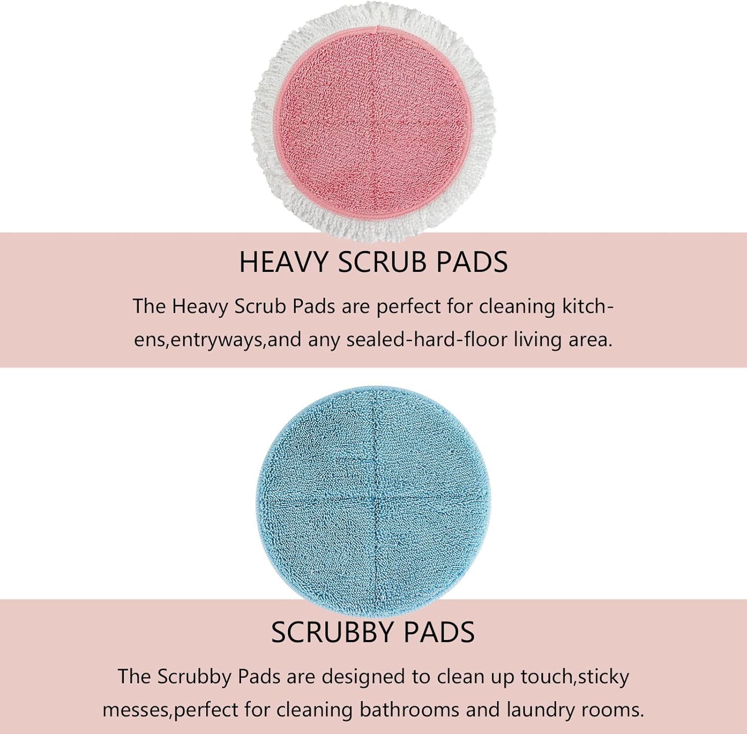 Spin Cordless Electric Mop Pads - 8 Pack Steam Electric Mop Reills it or Vmai/Eous/Idoo/Alabot/Devoac - 7.28inch Spin Replacement Mop Pads or loor Cleaning