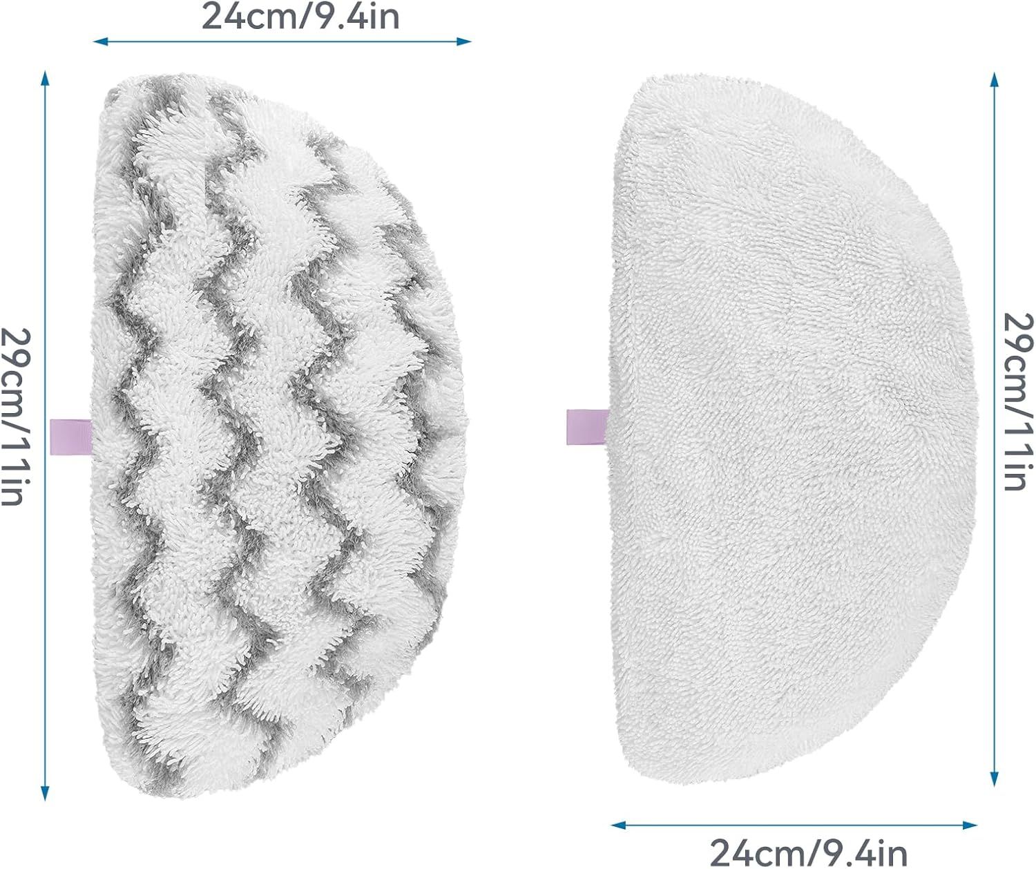 Steam Mop Pads or Bissell Powerresh Steam Cleaner 1940 1806 1544 1440 2075A 2685A 19402 19404 19408 19409 1940A 1940 1940Q 1940T 1940W - Microiber Replacement Pad Reusable Washable - 12