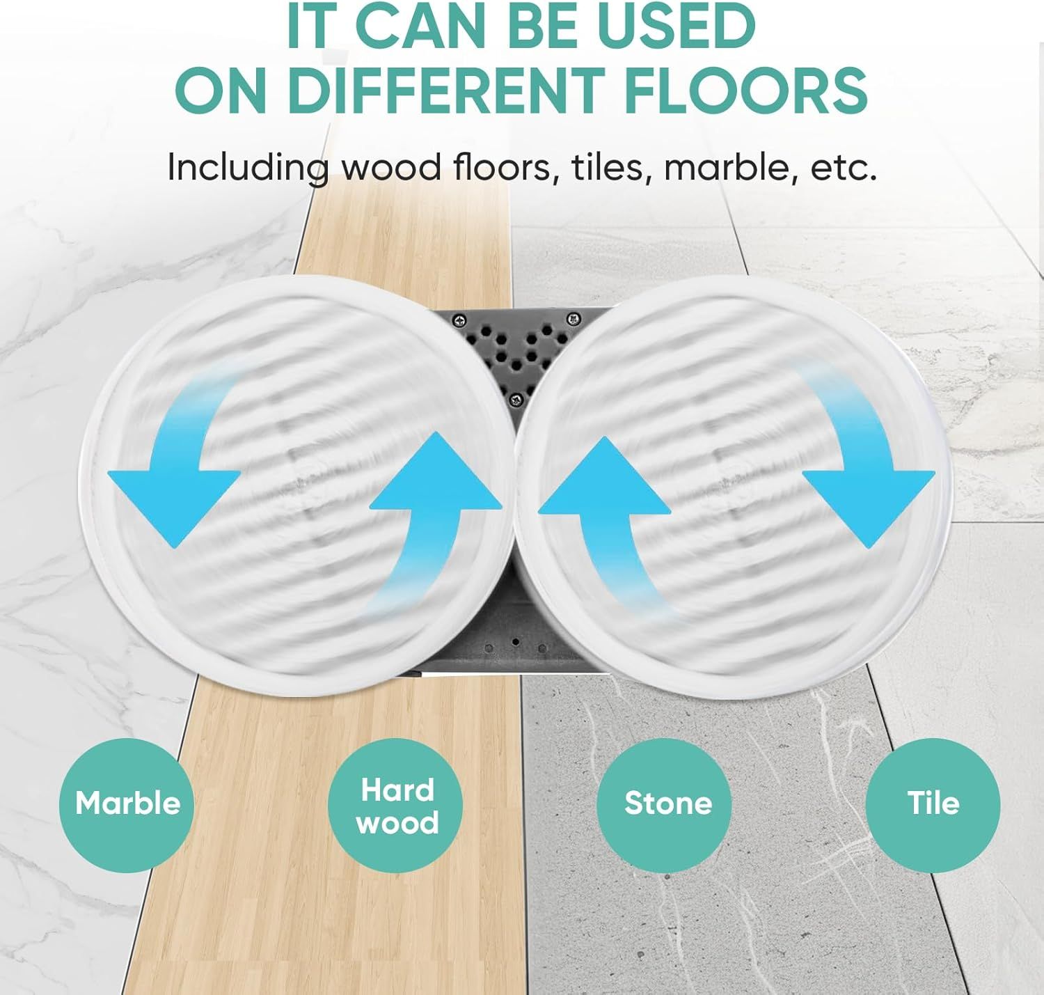 8 Pack Spin-Wave Mop Replacement Pads Compatible with Bissell Spin-Wave 2039,2039A,2124,2307,23157,20391,20399 Series Steam Mop Pads or Bissell Spin-Wave Hard loor Cleaner
