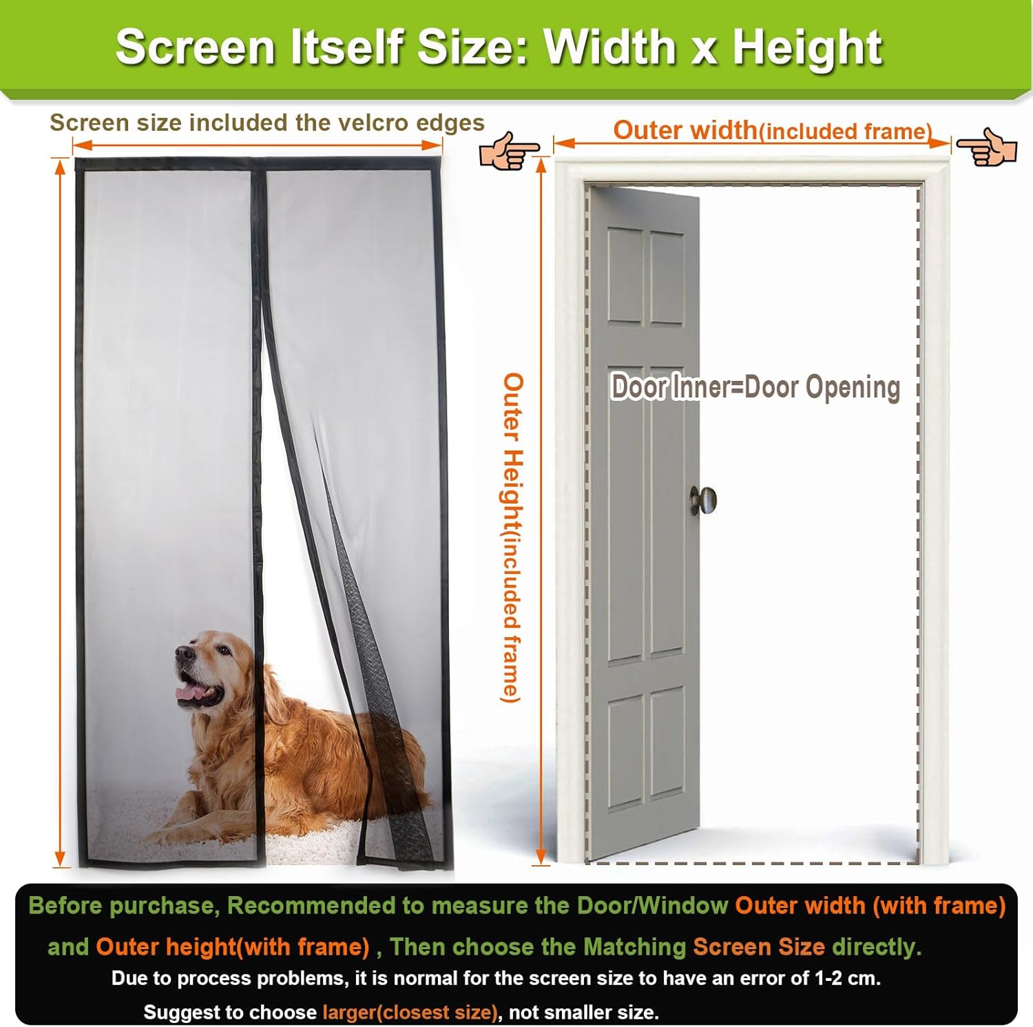 Magnetic Screen Door Self Closing, 78 x 84 inch, Grey Upgraded Polyester Thicken Mesh Mosquito Net for Patio Door, with Magnets, Keep Bugs Out, with Hook Tape