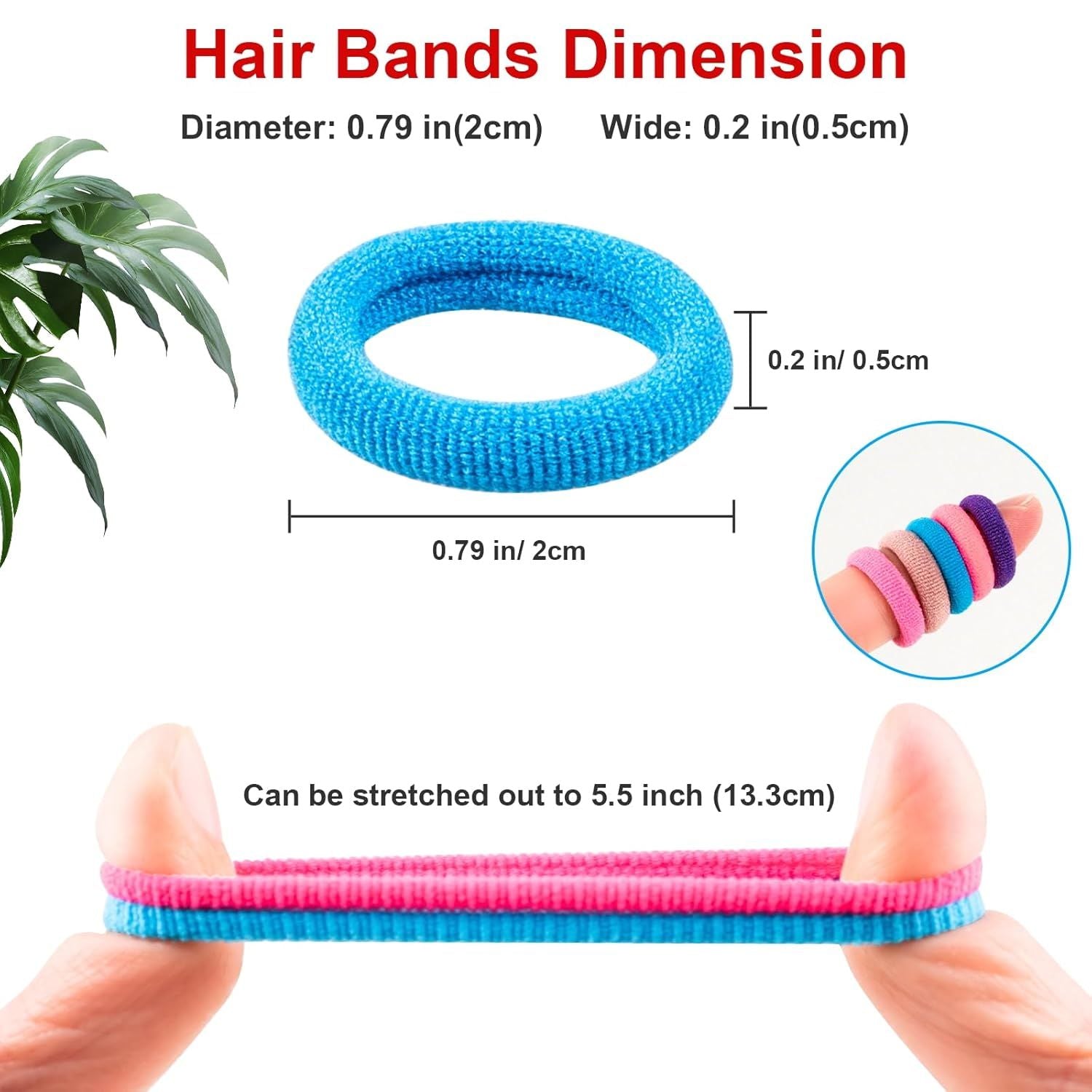 360 Pcs Baby Hair Ties, Small No Damage Elastic Hair Bands for Toddlers, Little Girls and Kids, Soft Ponytail Holders, Baby Hair Accessories 20 Colors