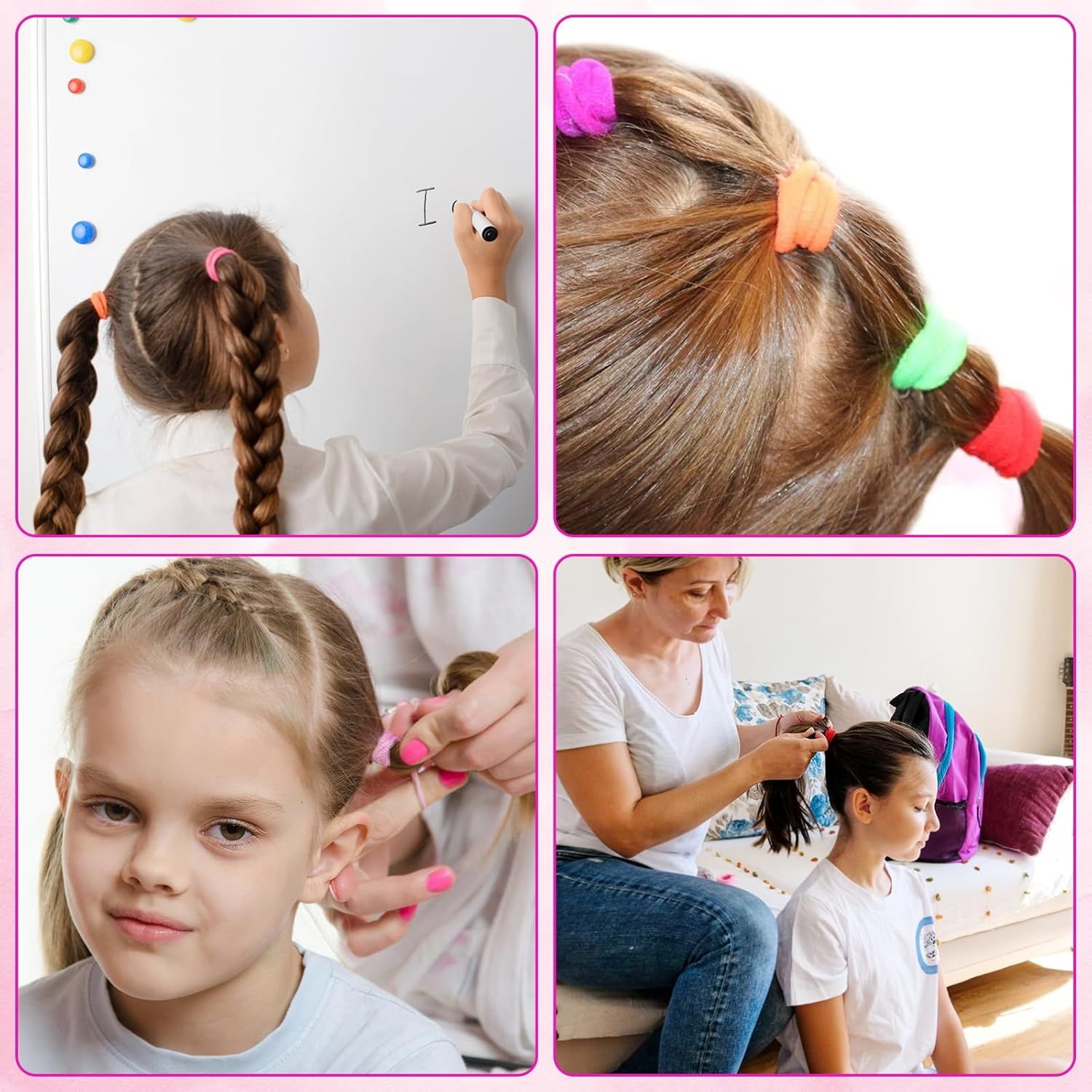 360 Pcs Baby Hair Ties, Small No Damage Elastic Hair Bands for Toddlers, Little Girls and Kids, Soft Ponytail Holders, Baby Hair Accessories 20 Colors