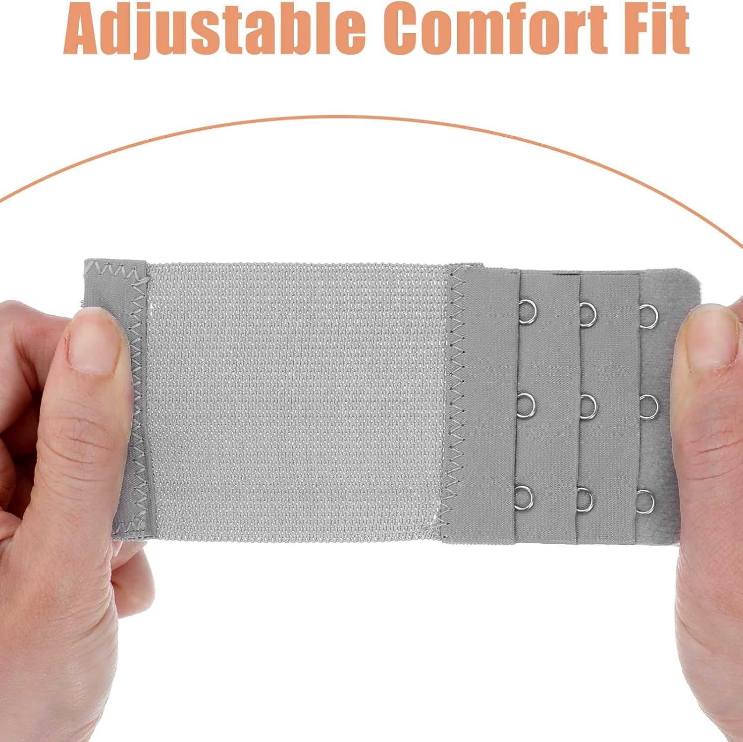 8Pcs Bra Extenders 3 Hooks, 4 * 0.8 Inch 3 Hook Bra Extender Adjustable Comfort Fit for Maternity and Sports Use Multicolor